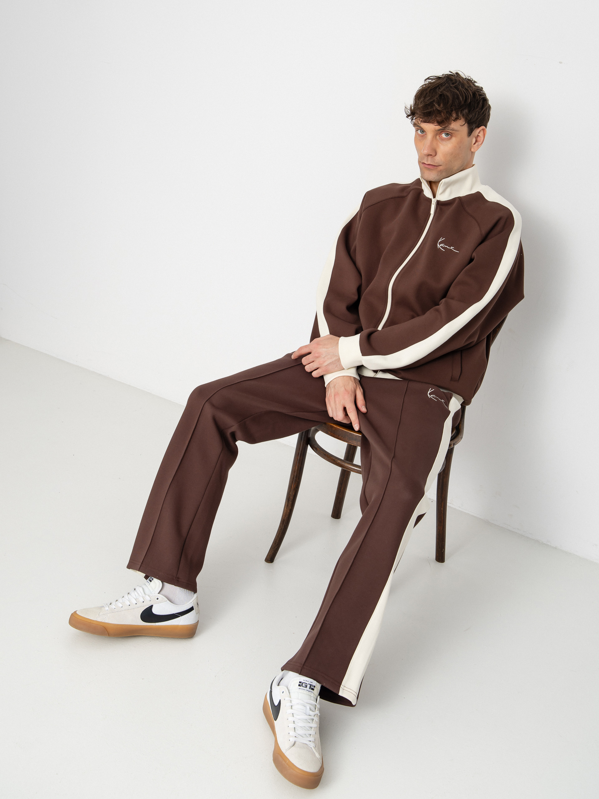 Bluza Karl Kani Signature Sidestripe Pique (brown)