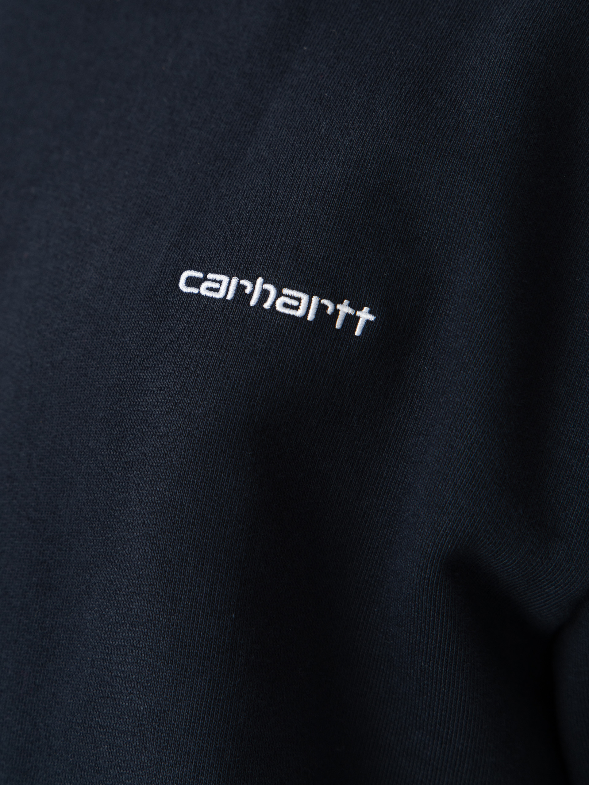 Bluza Carhartt WIP Script Embroidery (deep night/white)