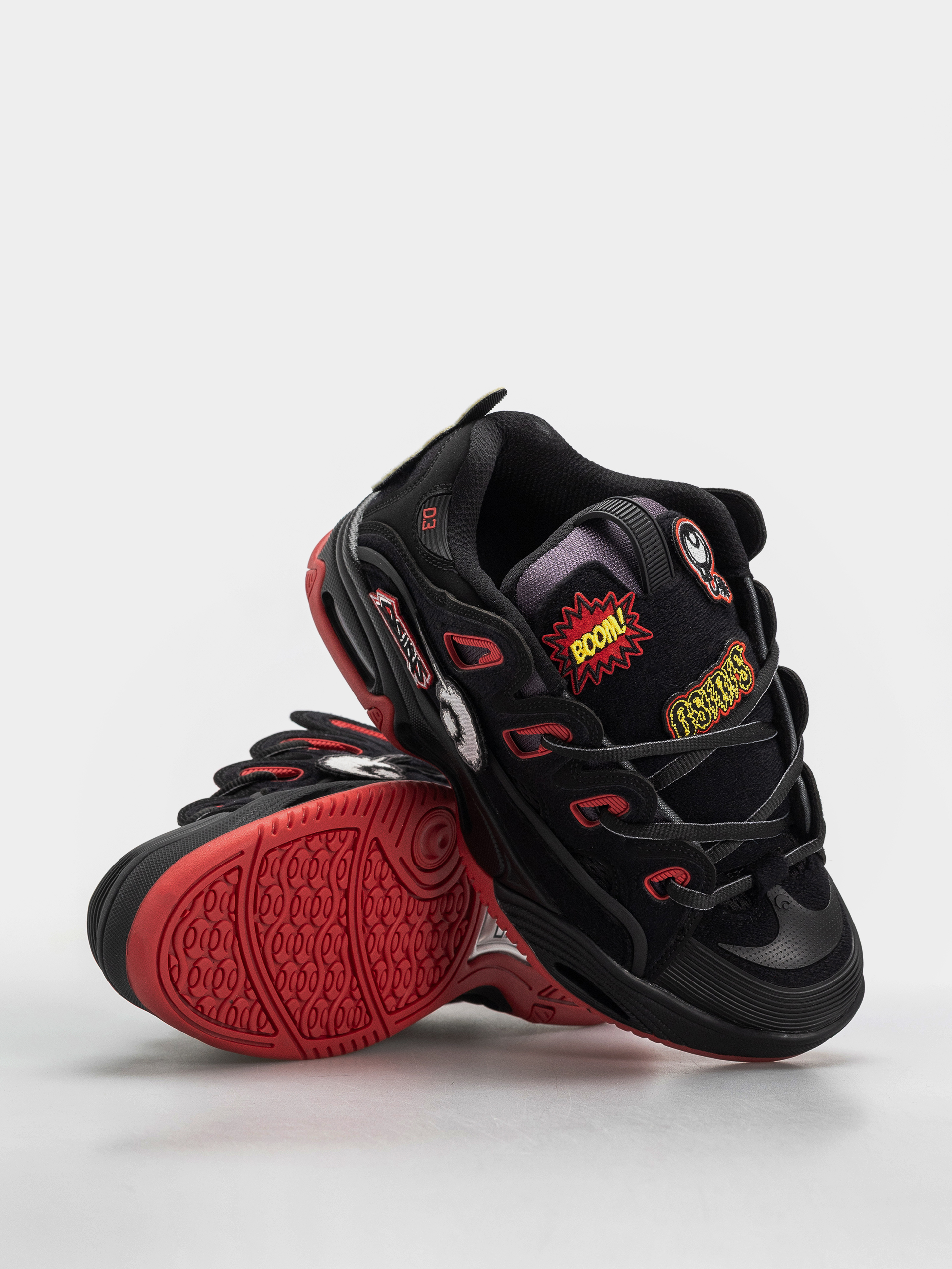 Buty Osiris D3 2001 (black/red/velcro)