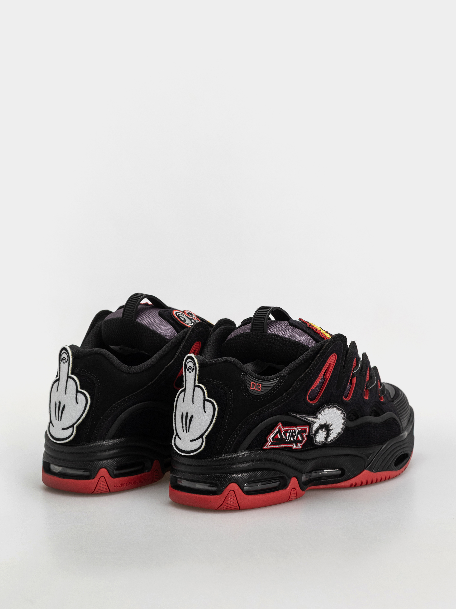 Buty Osiris D3 2001 (black/red/velcro)