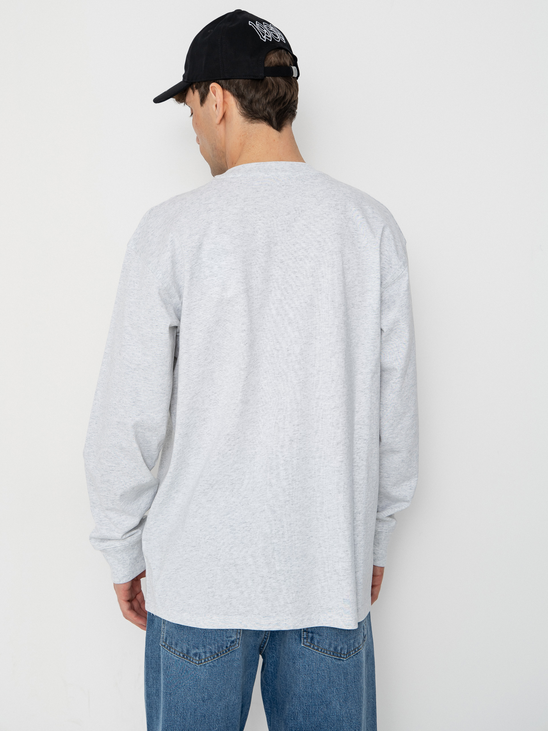 Longsleeve Carhartt WIP American Script (ash heather)
