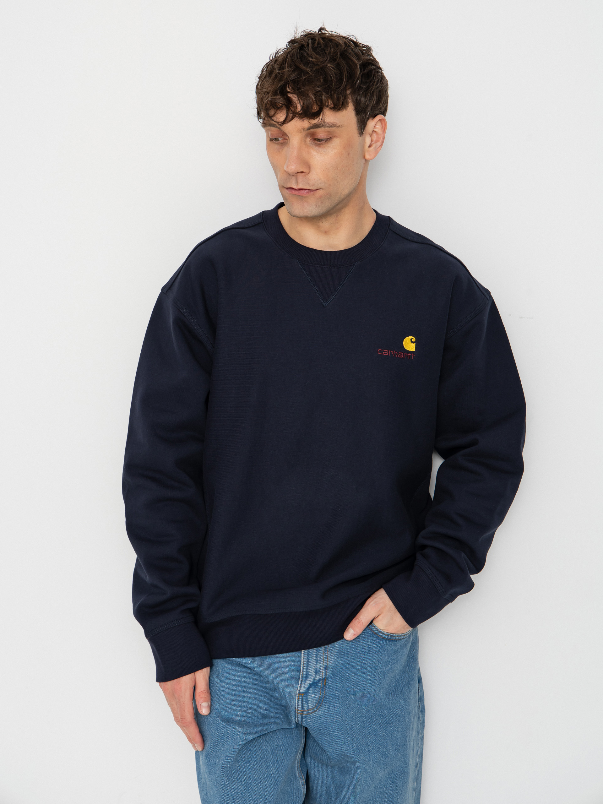 Bluza Carhartt WIP American Script (deep night)