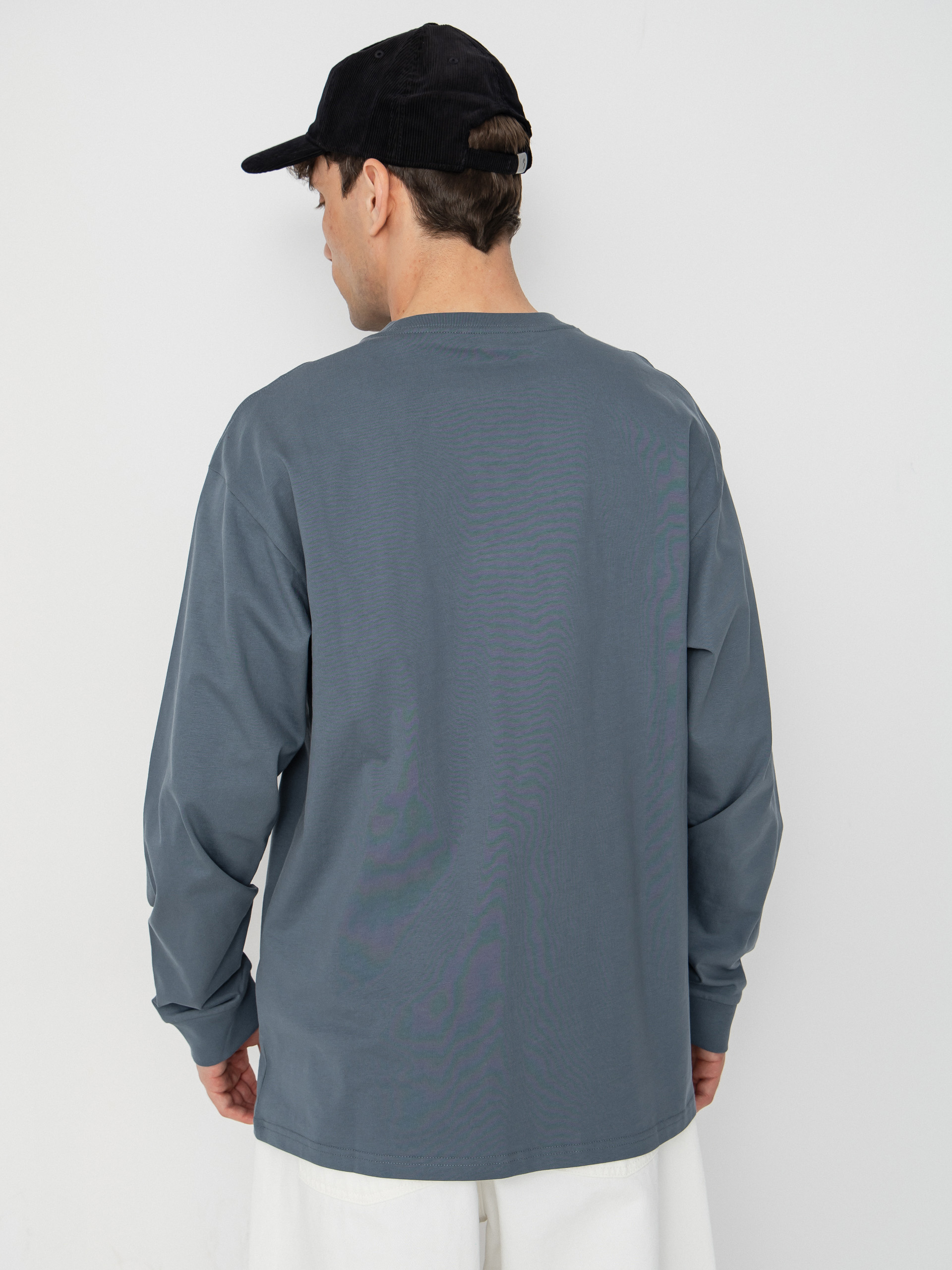 Longsleeve Carhartt WIP Chase (cozy blue/gold)
