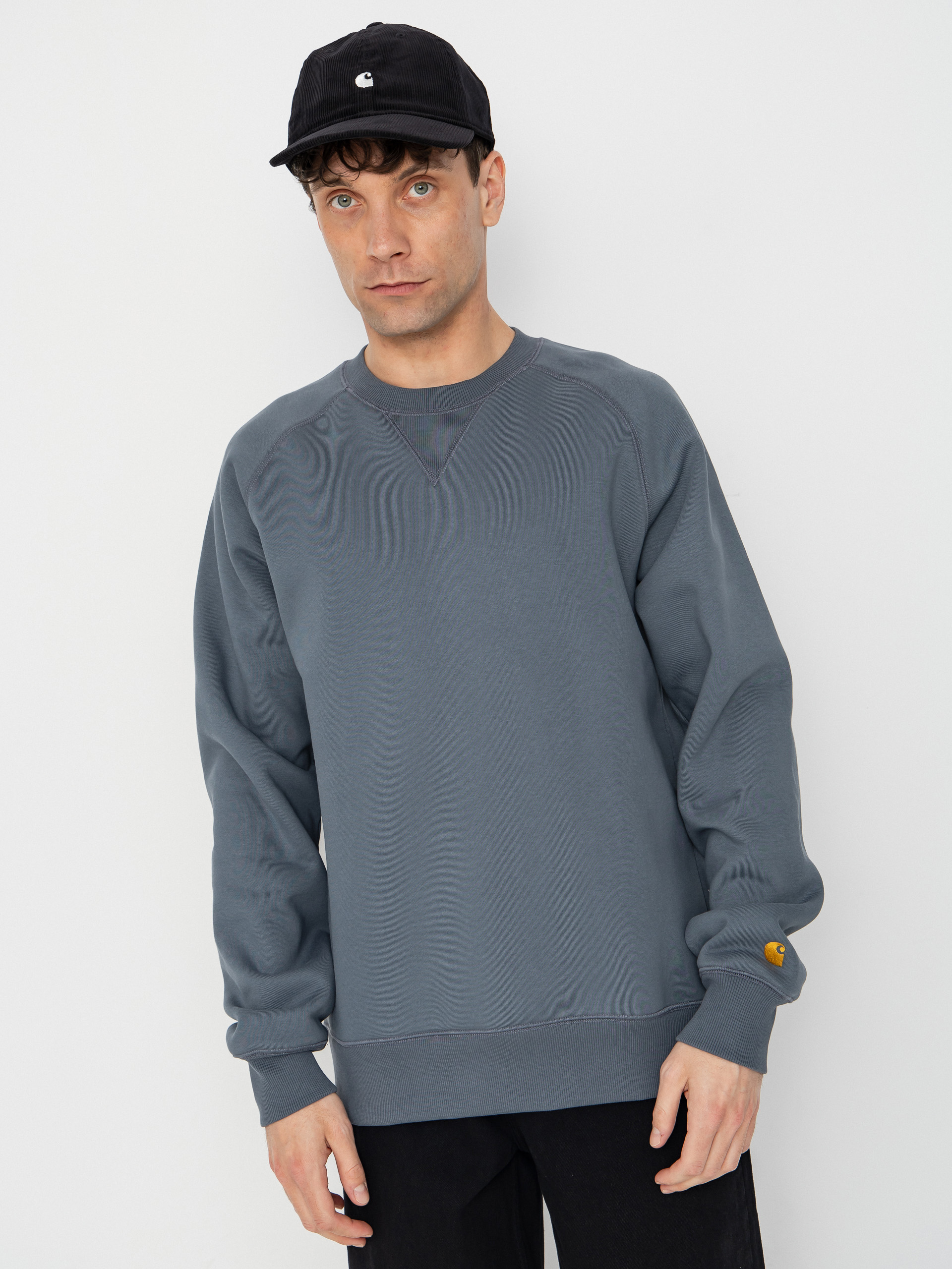 Bluza Carhartt WIP Chase (cozy blue/gold)