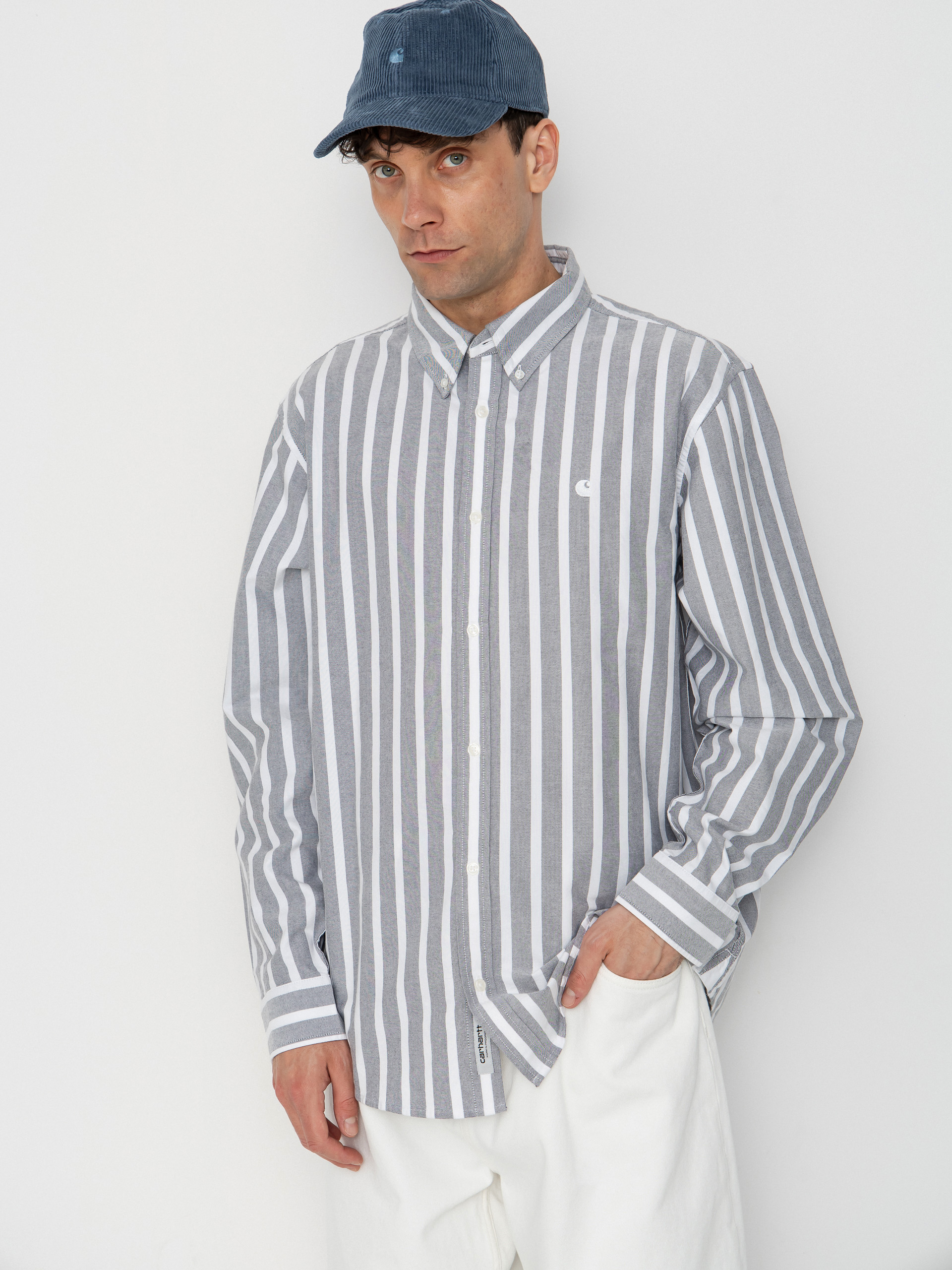 Koszula Carhartt WIP Deven (deven stripe/black/white)