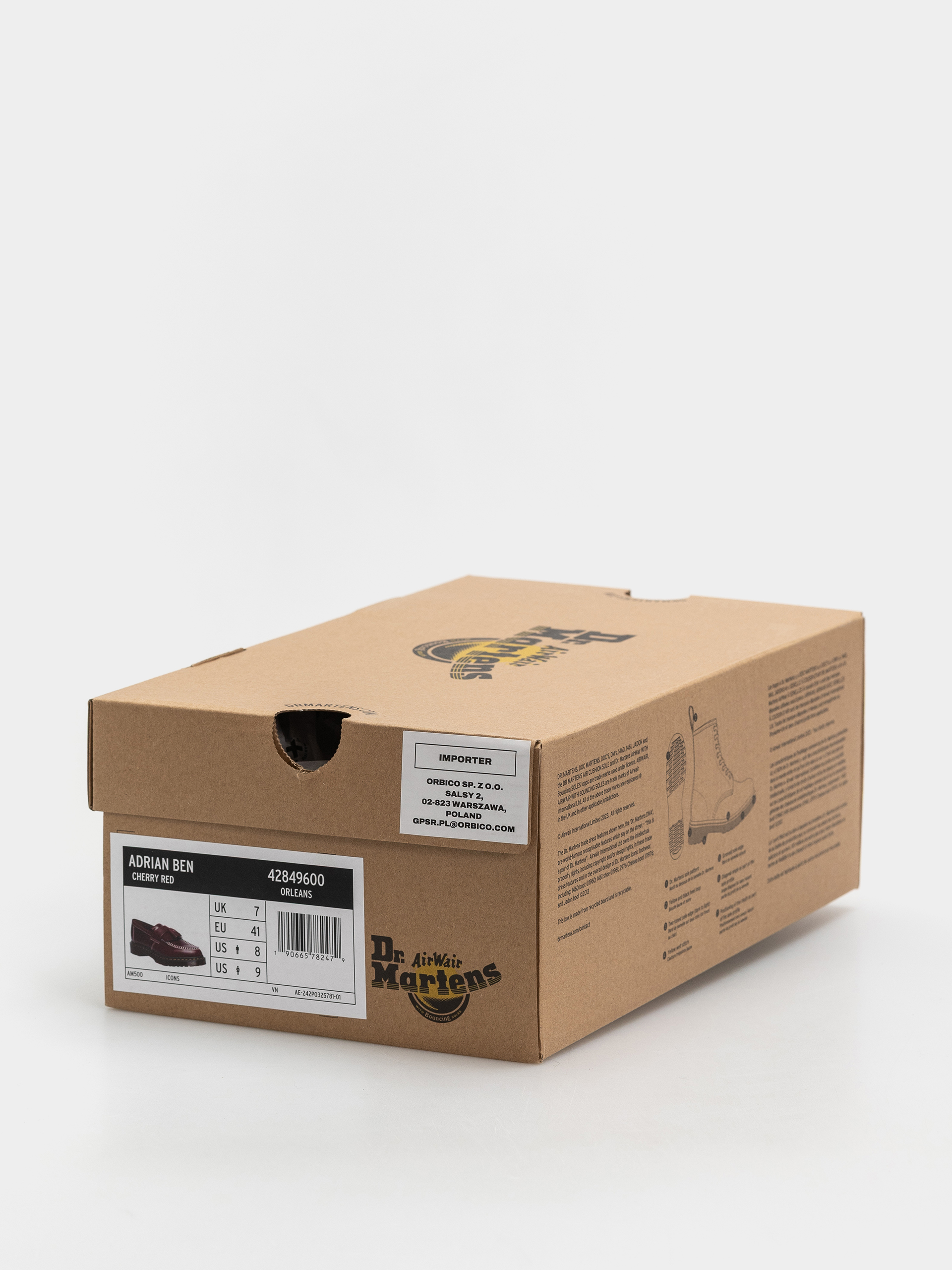 Buty Dr. Martens Adrian Ben Tassel Loafer (cherry red orleans)