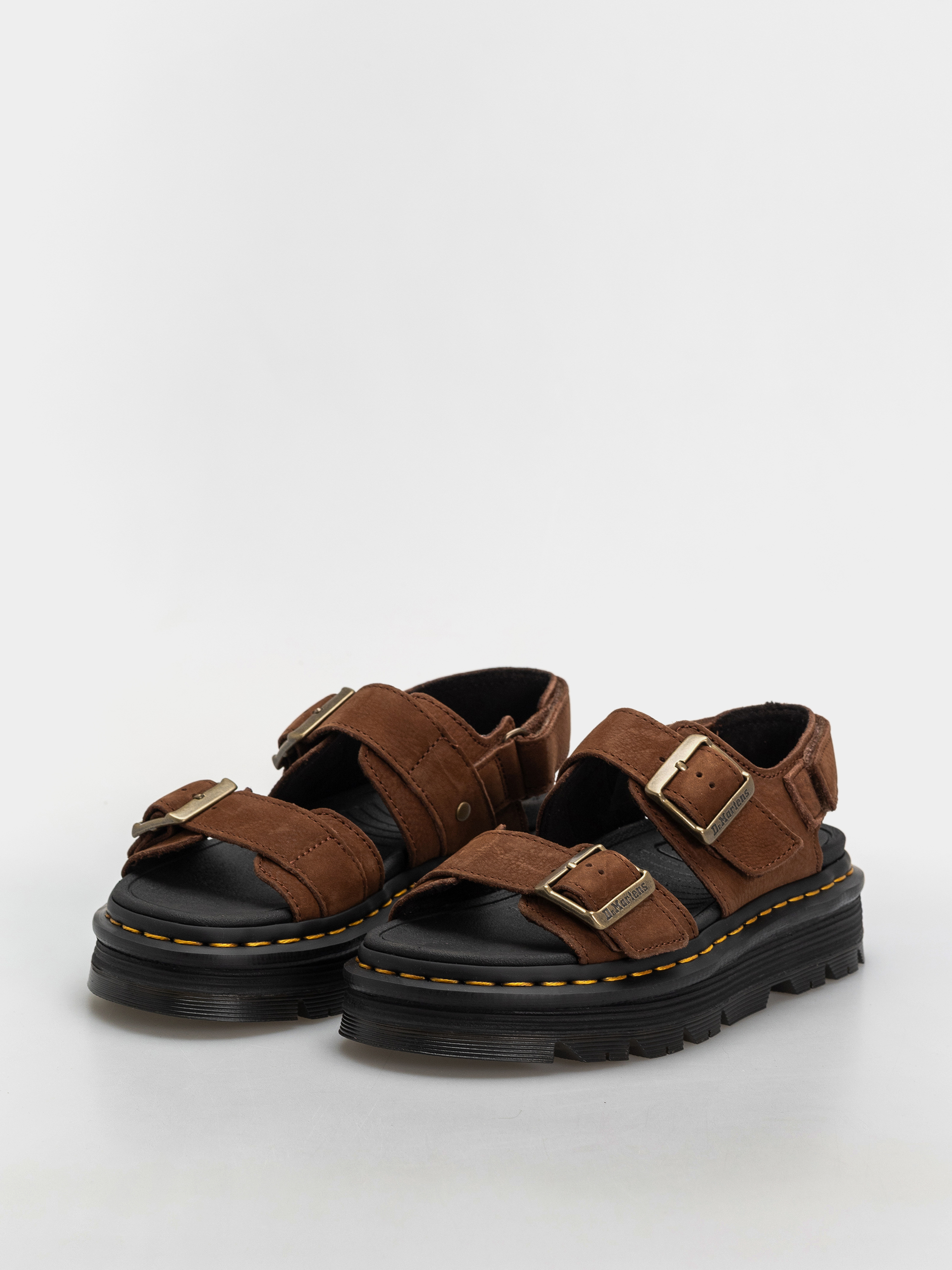 Sandały Dr. Martens ZebZag Wmn (sepia brown tumbled nubuck)