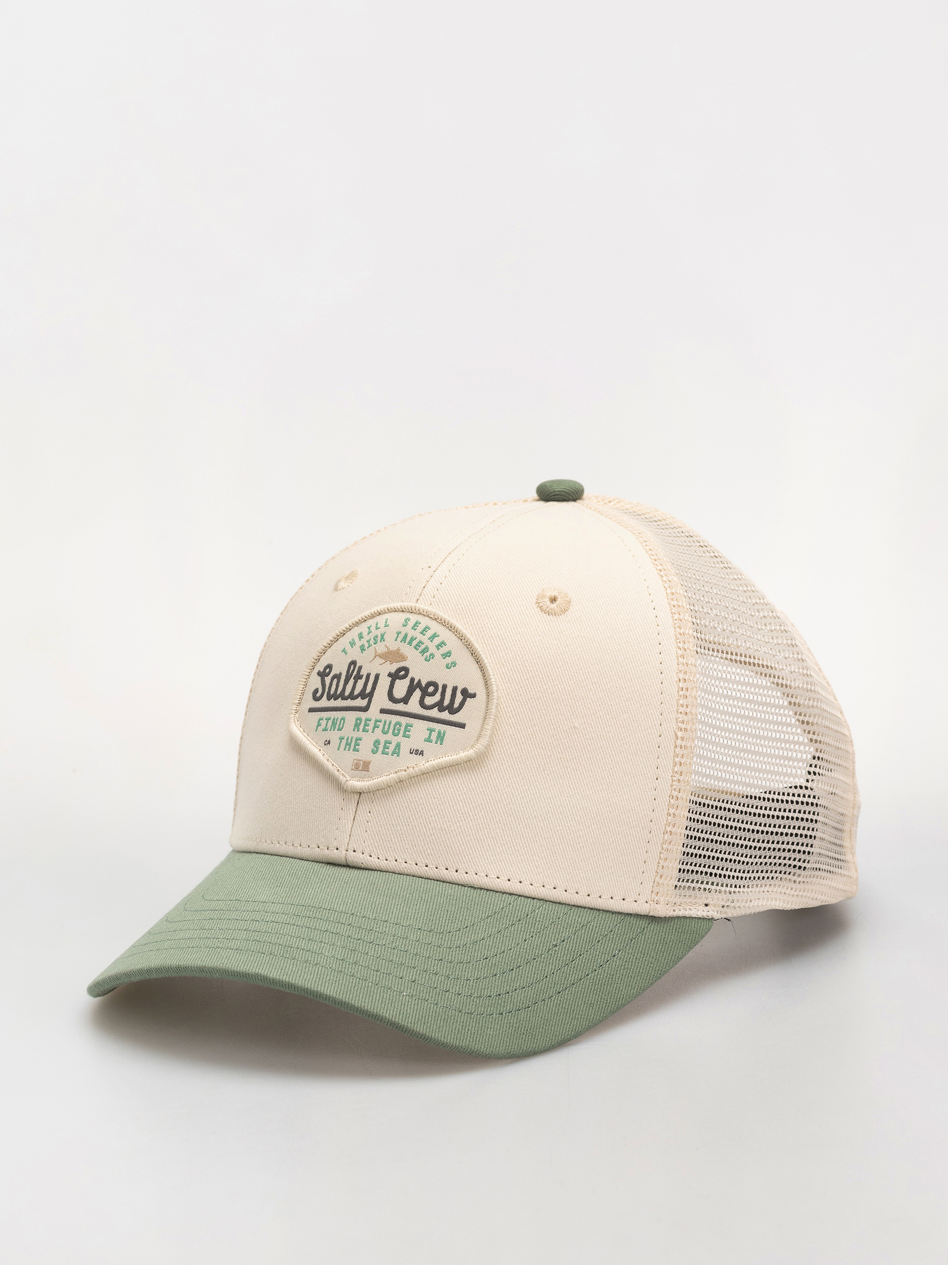Czapka z daszkiem Salty Crew Border Trucker (off white/mid green)
