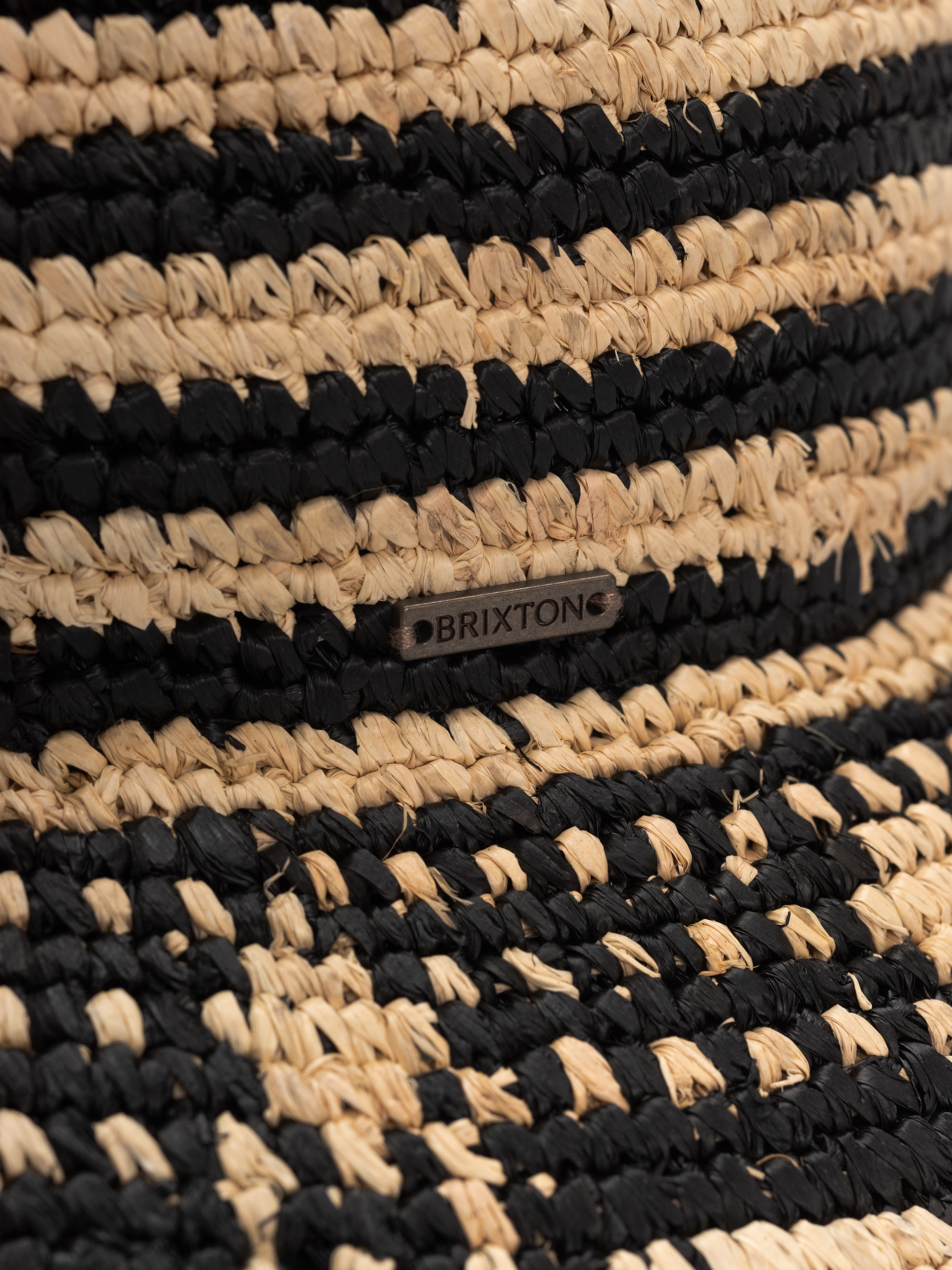 Kapelusz Brixton Redding Packable Straw Wmn (black/natural)