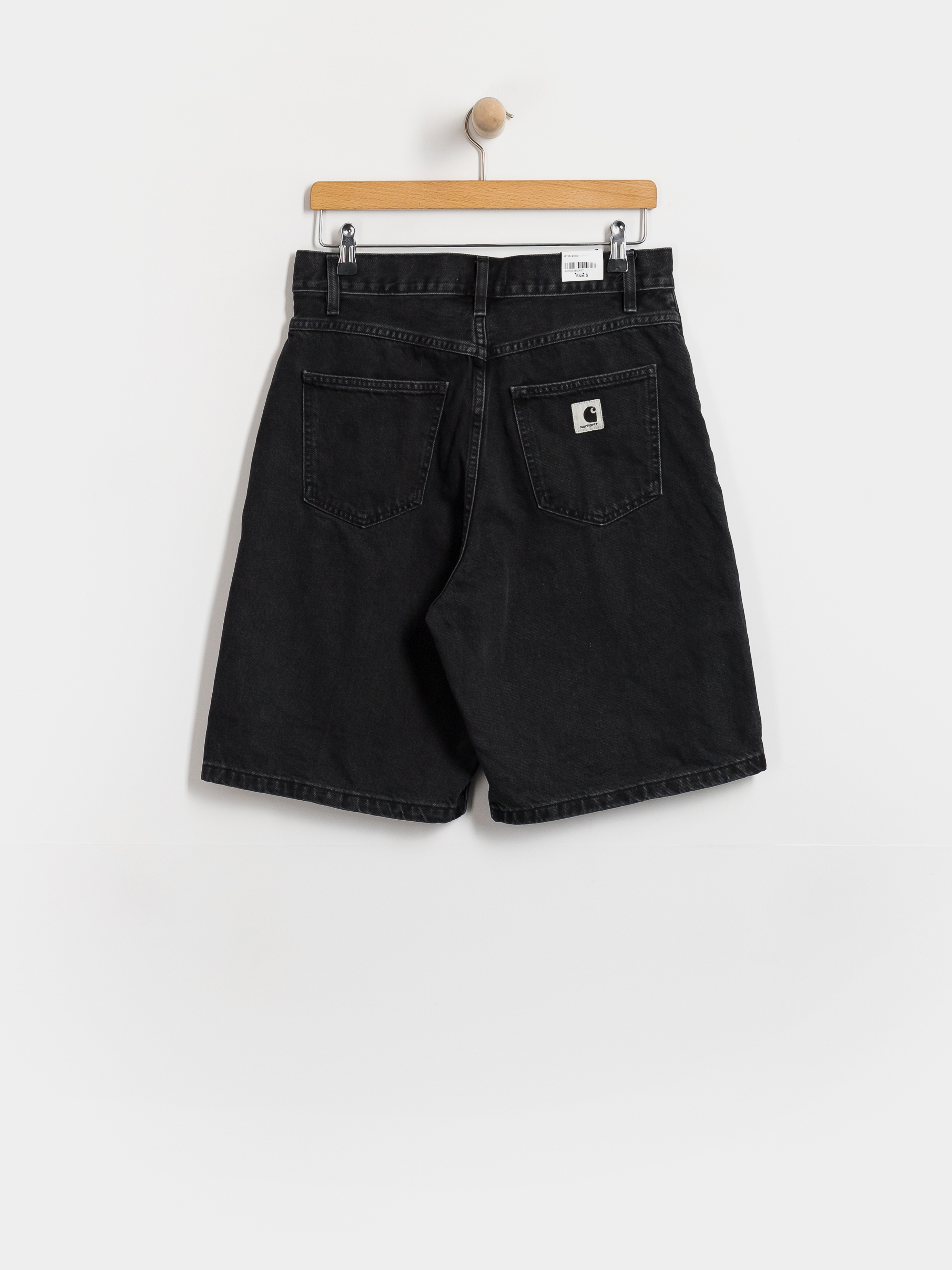 Szorty Carhartt WIP Brandon Wmn (black stone washed)