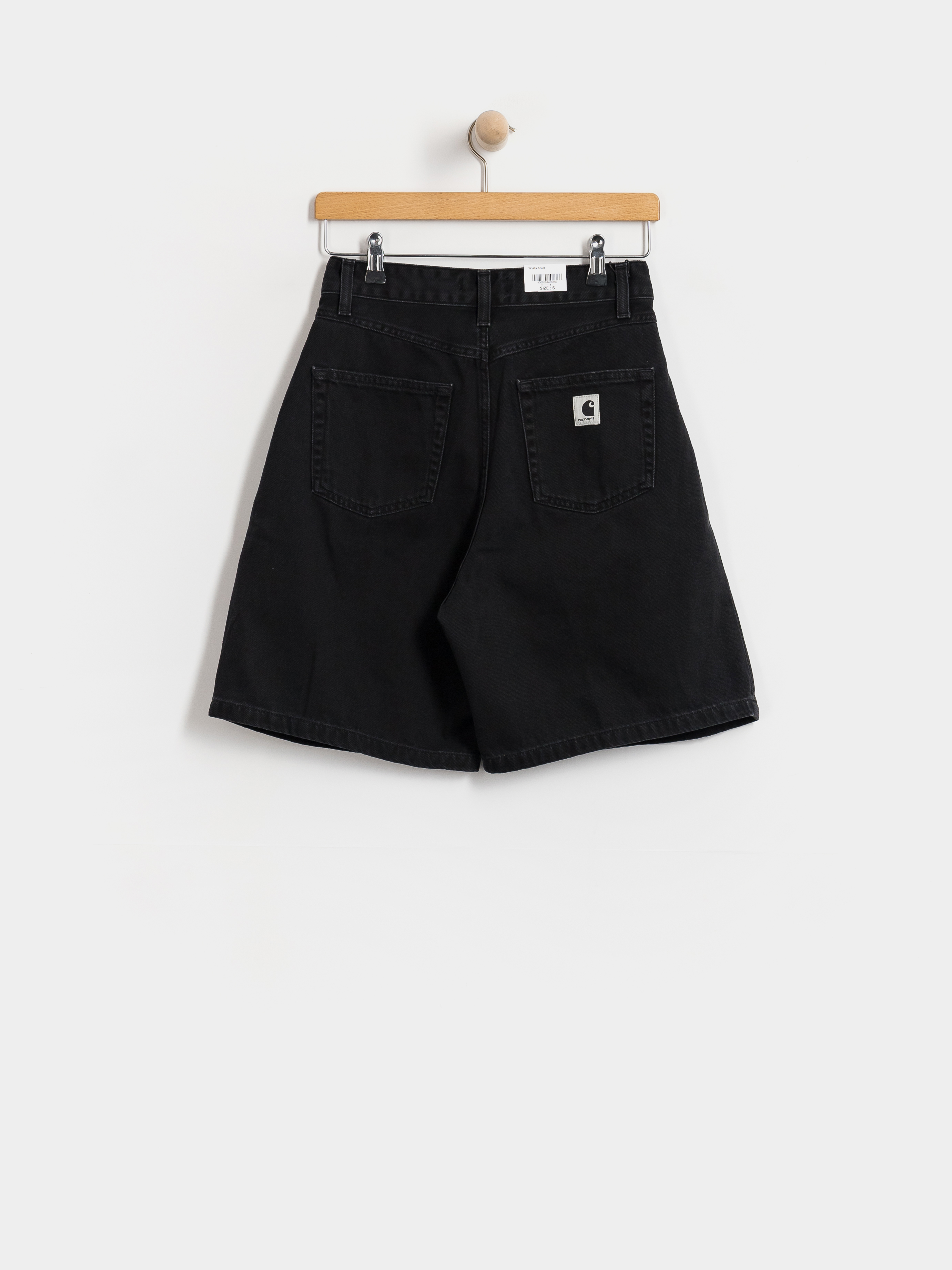 Szorty Carhartt WIP Alta Wmn (black stone washed)