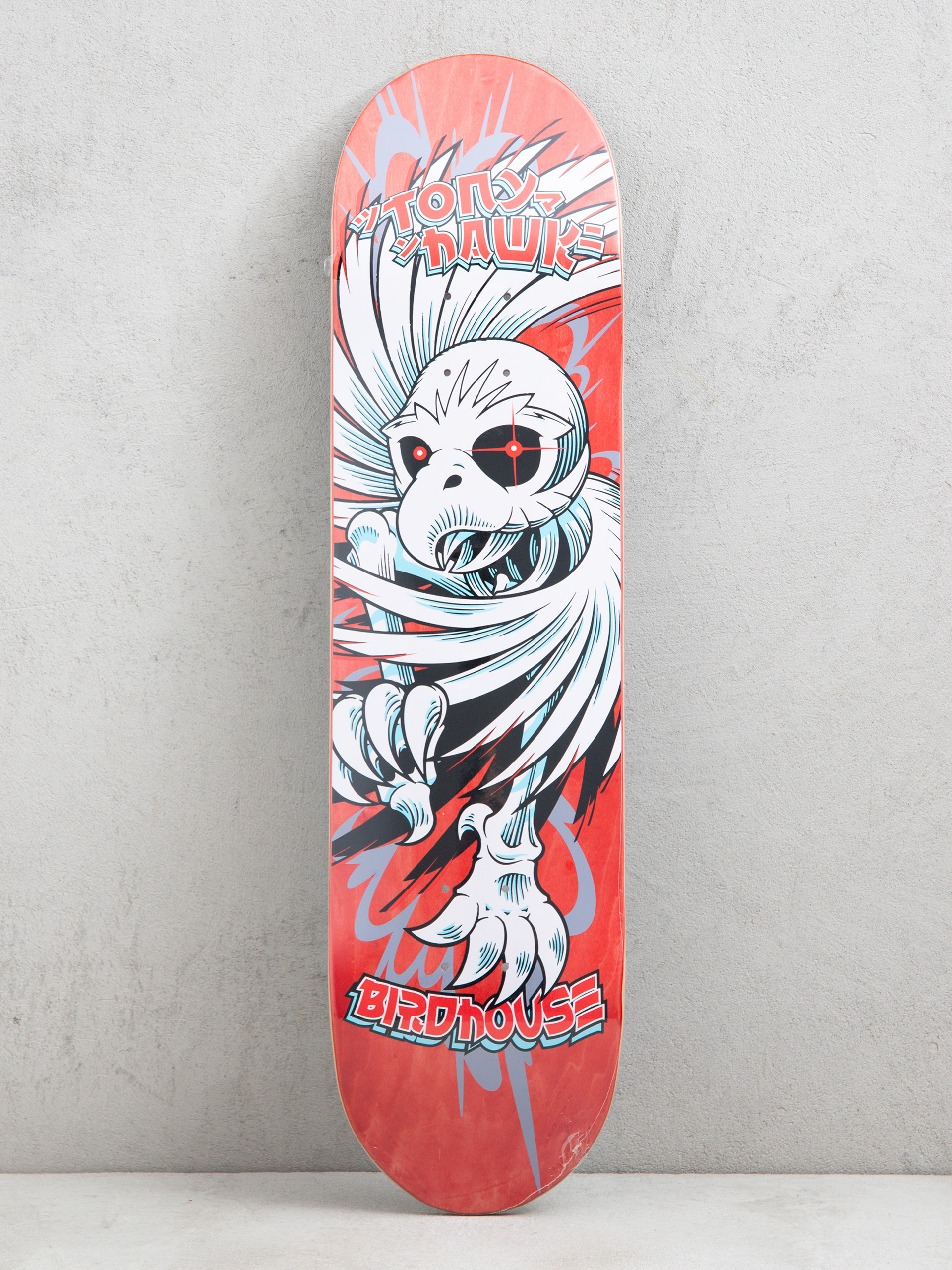 Deck Birdhouse Hawk Spiral (red)