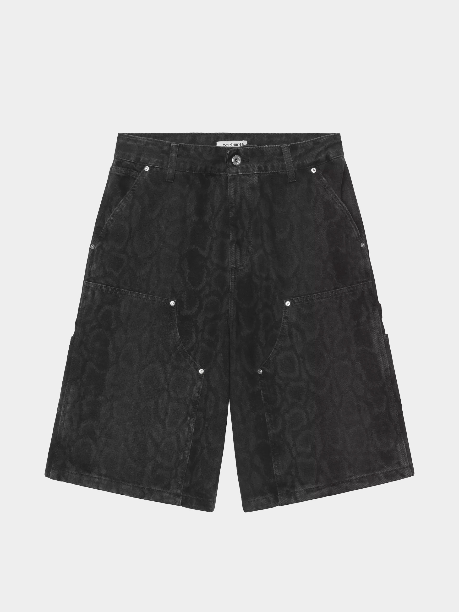 Szorty Carhartt WIP Snake Nixon Double Knee Wmn (snake camo/black)