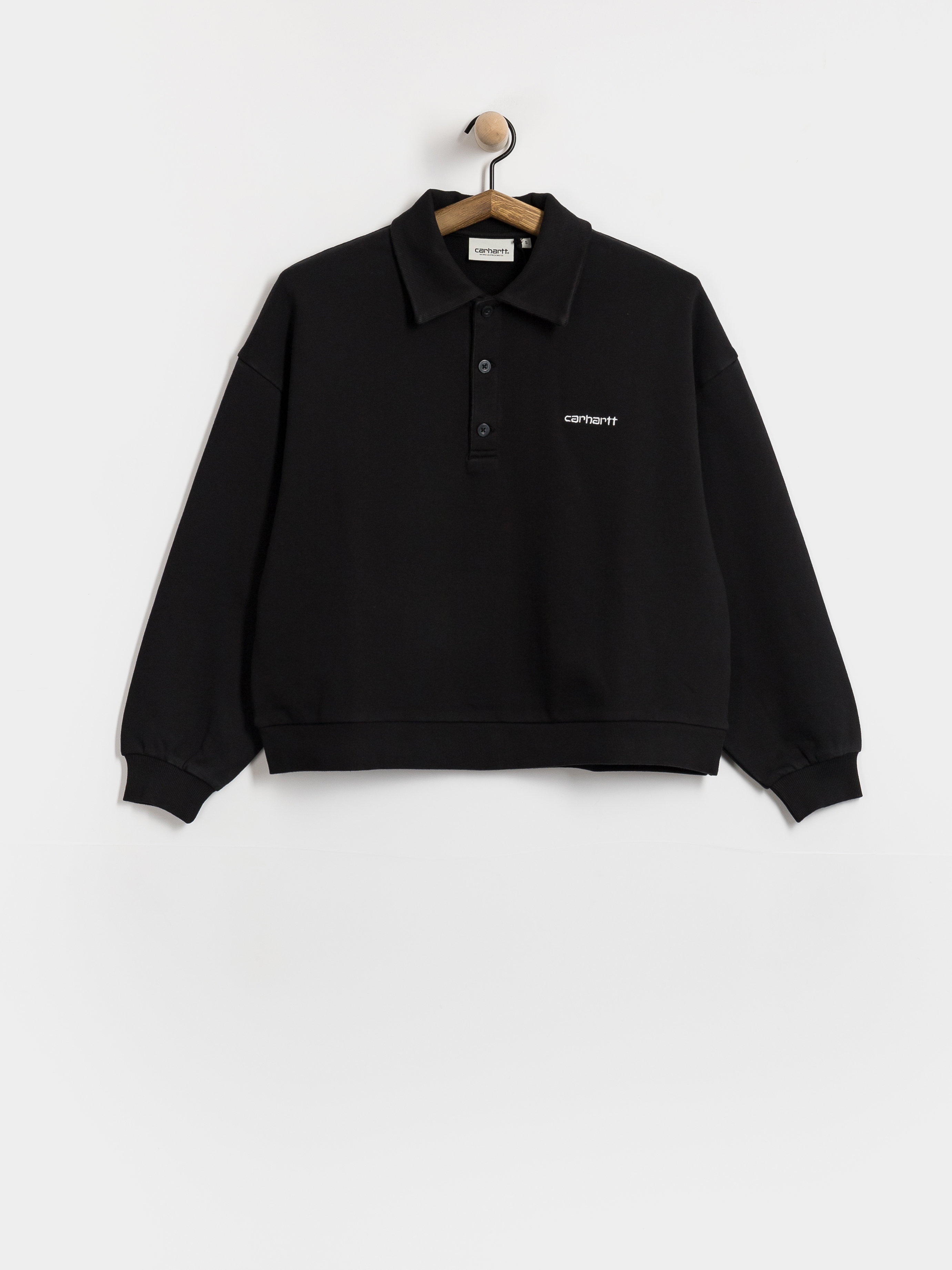 Bluza Carhartt WIP Brenta Polo Wmn (black/white)