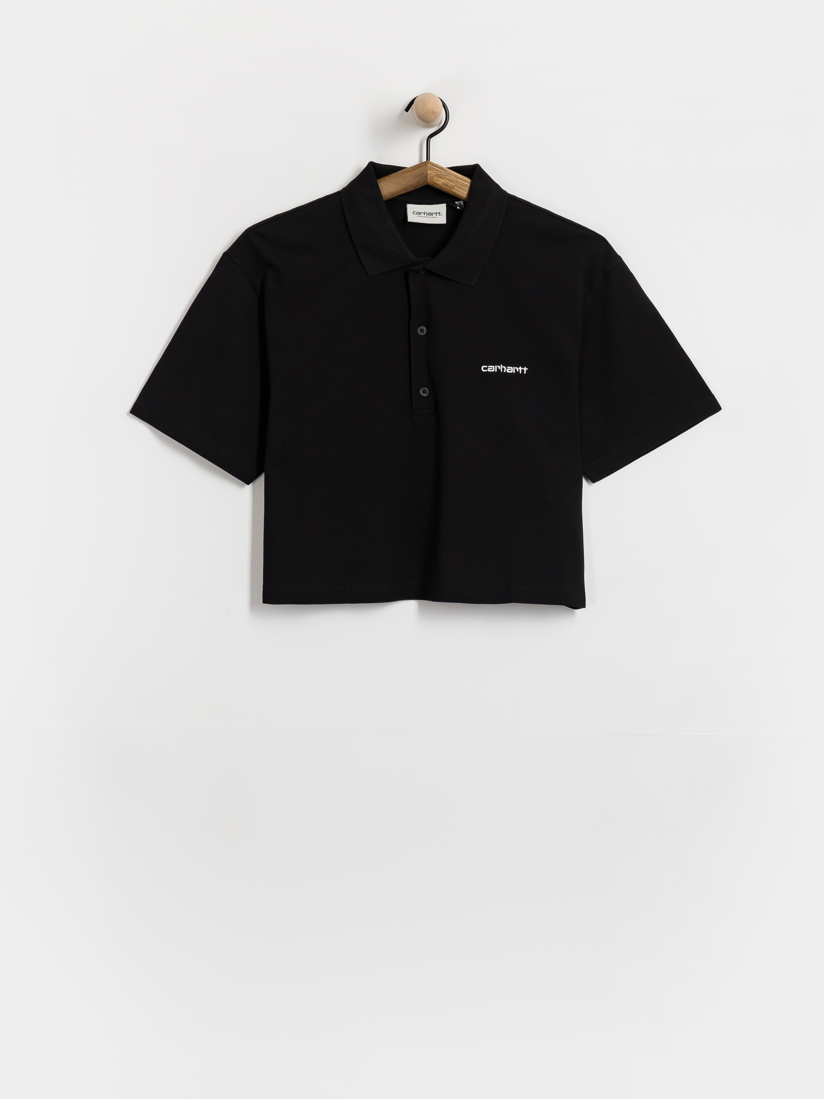 T-shirt Carhartt WIP Script Polo Wmn (black/white)