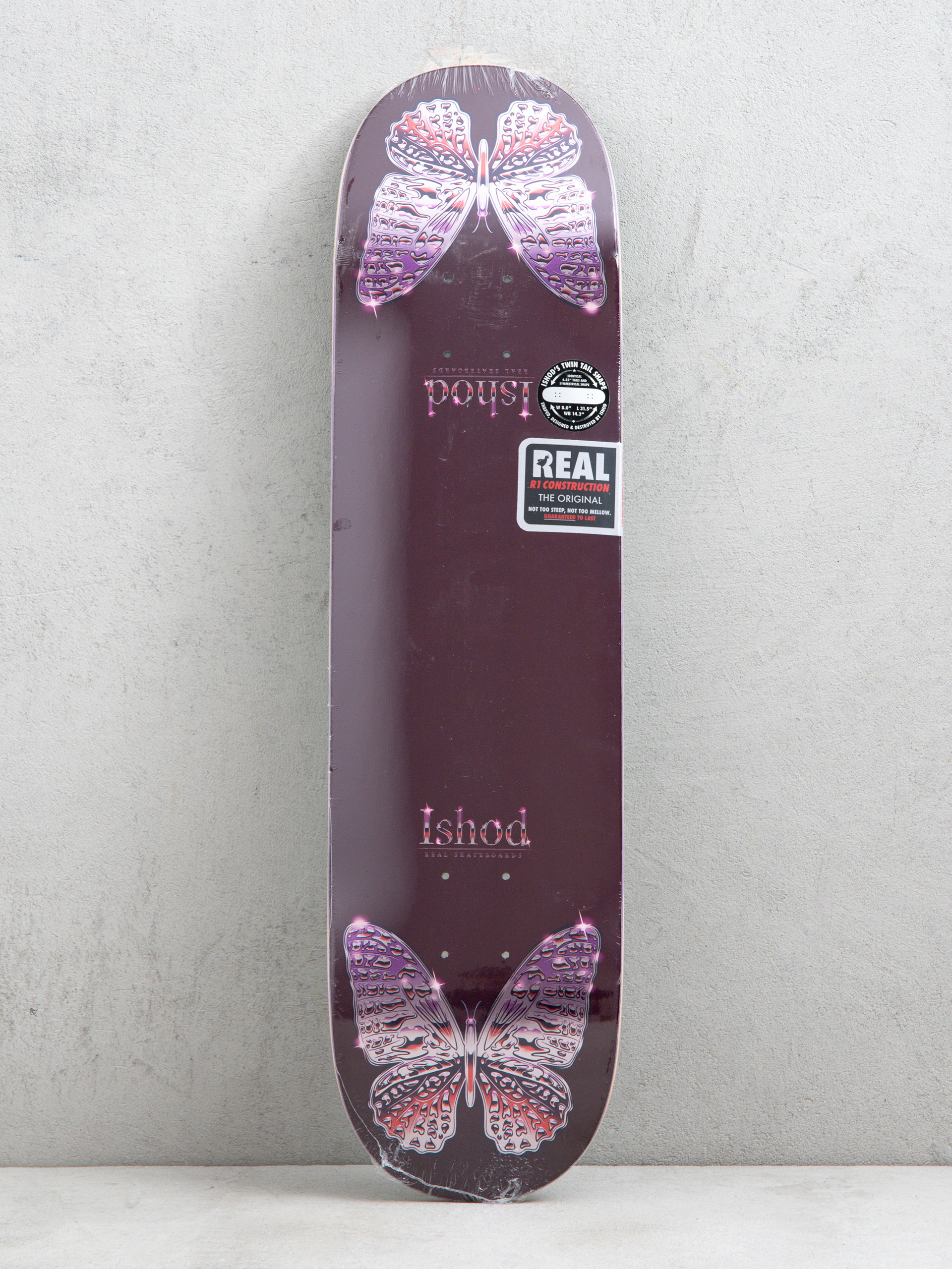 Deck Real Ishod Mariposa Chrome Redux (maroon)