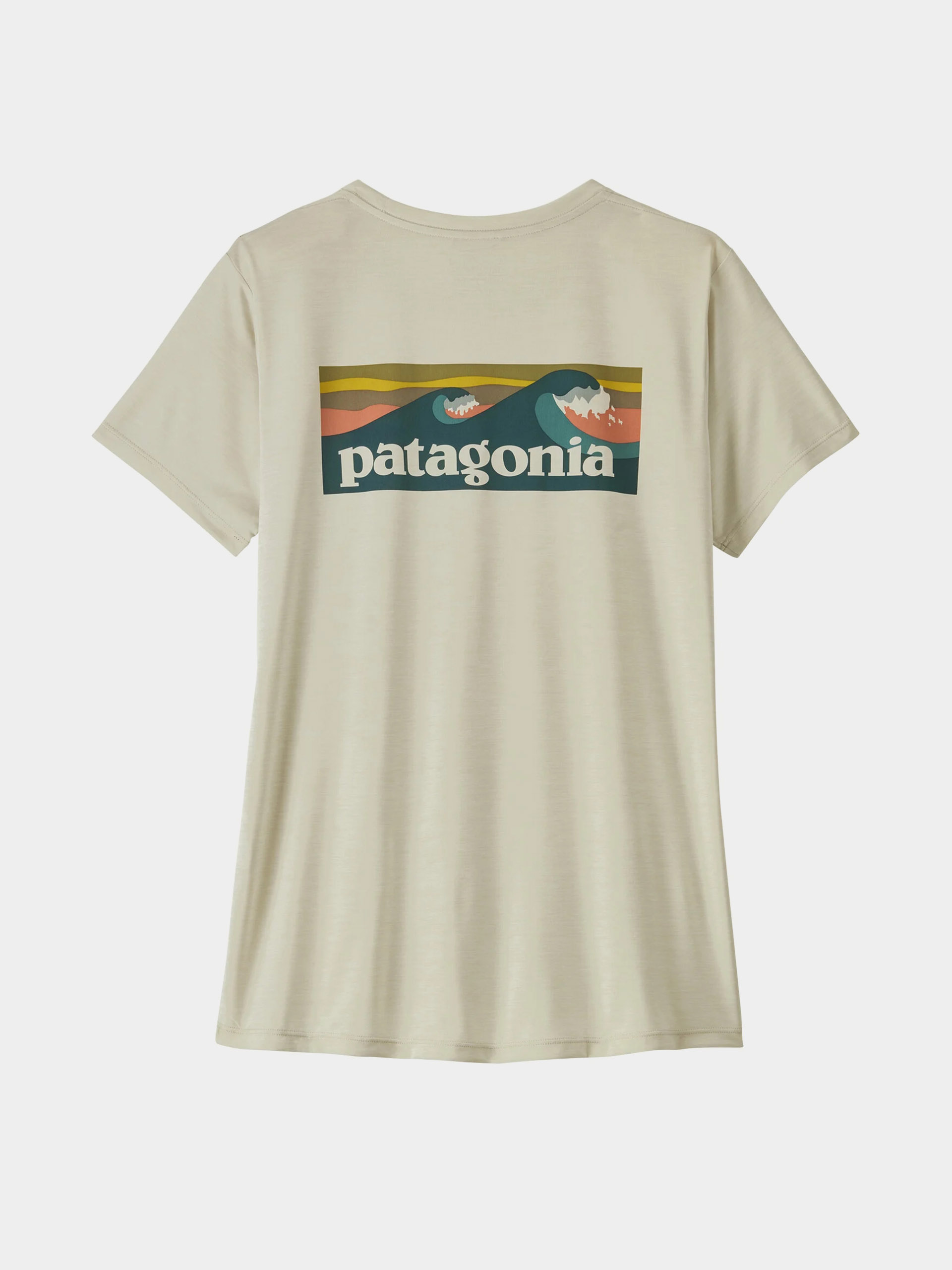 T-shirt Patagonia Capilene Cool Boardshort Logo Wmn (dyno white)