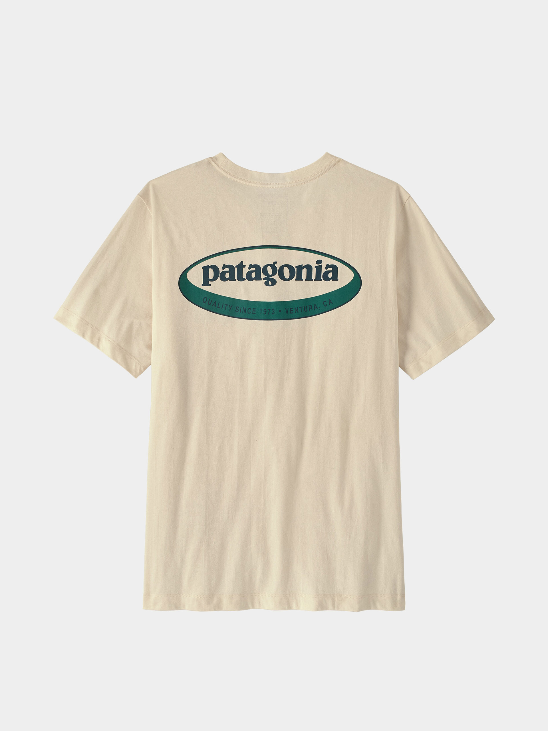 T-shirt Patagonia 95 Oval Logo (undyed natural)