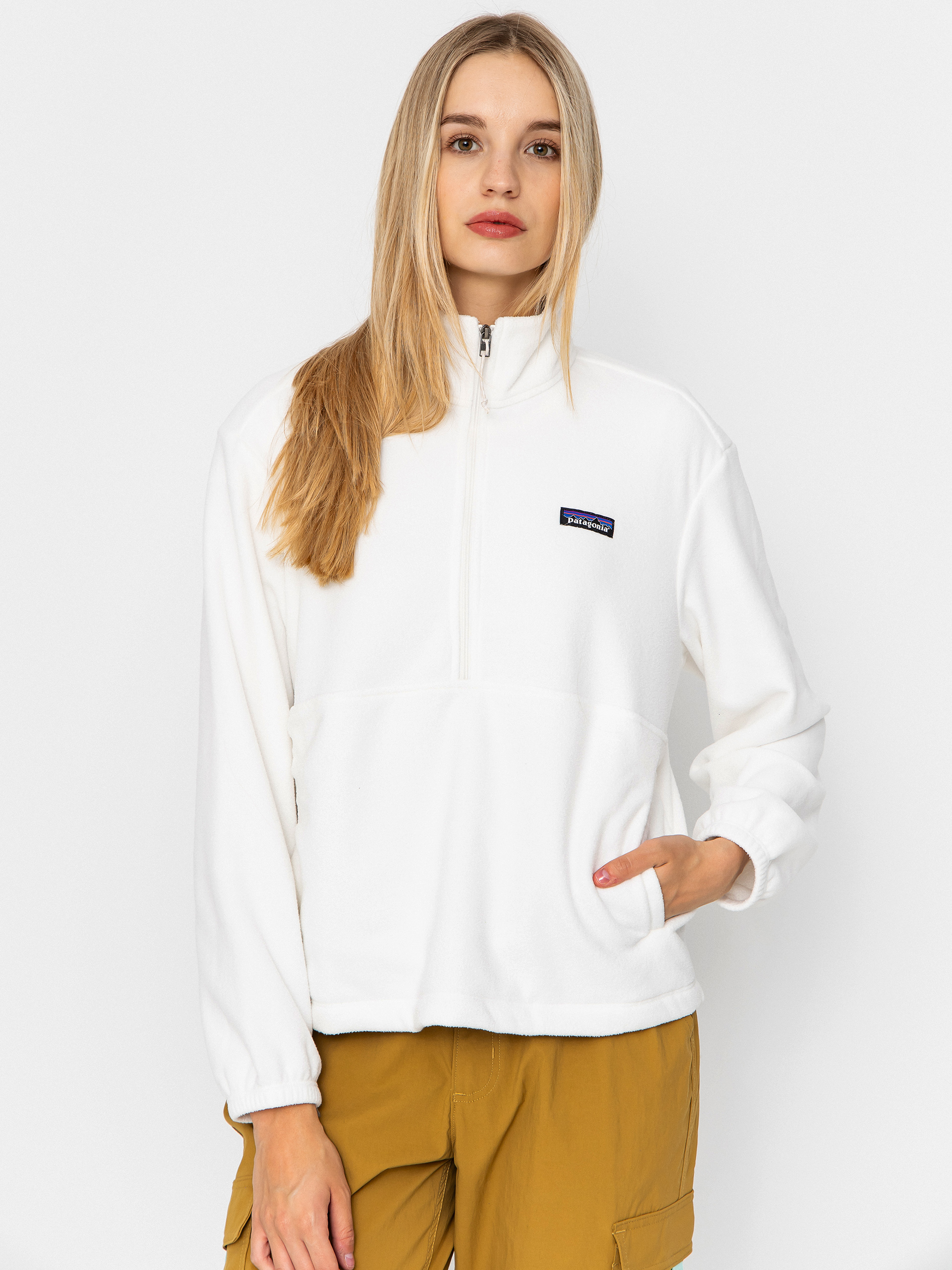 Polar Patagonia Micro D 1/2 Zip Wmn (birch white)