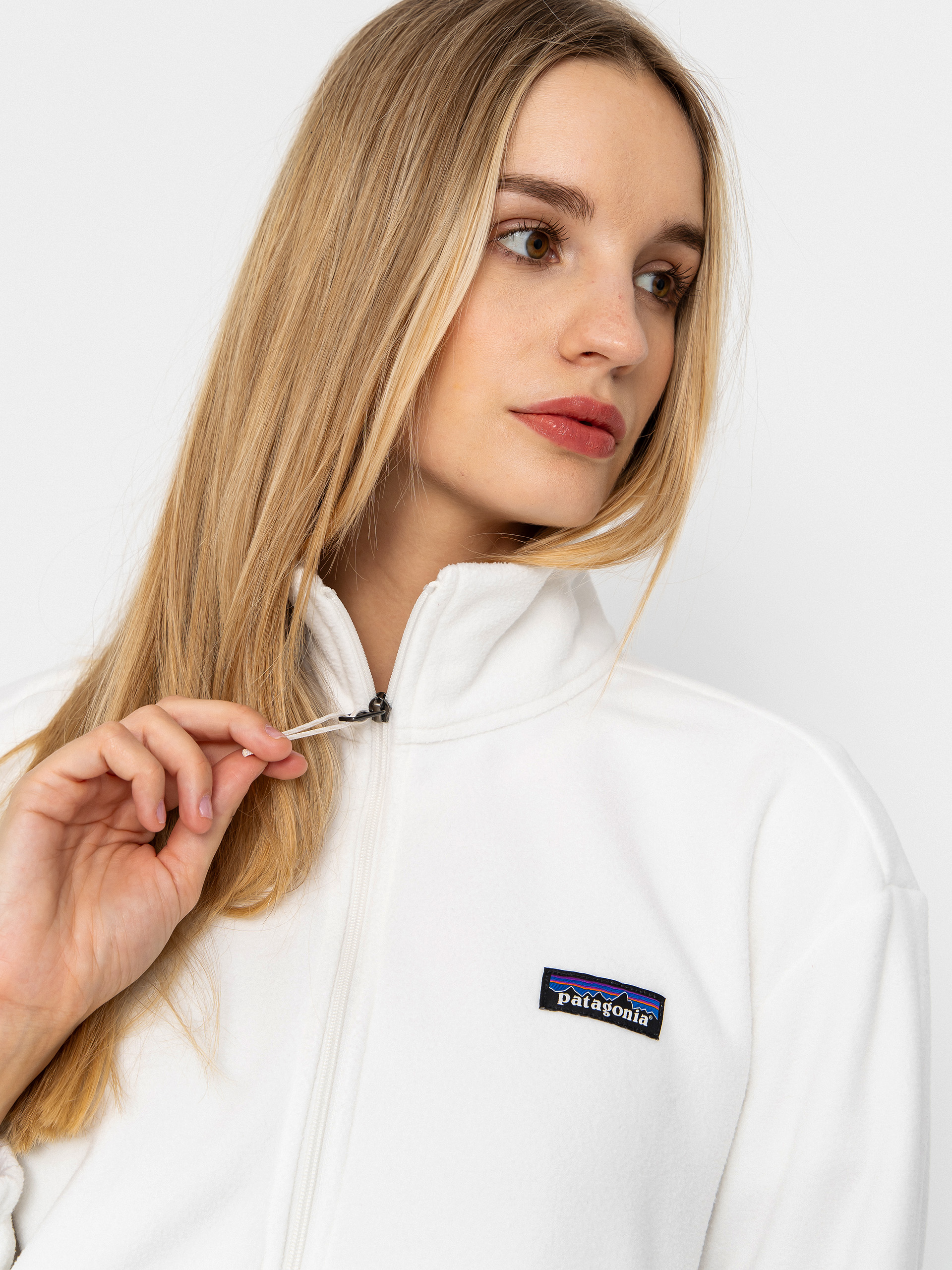 Damski Polar Patagonia Micro D 1/2 Zip (birch white)