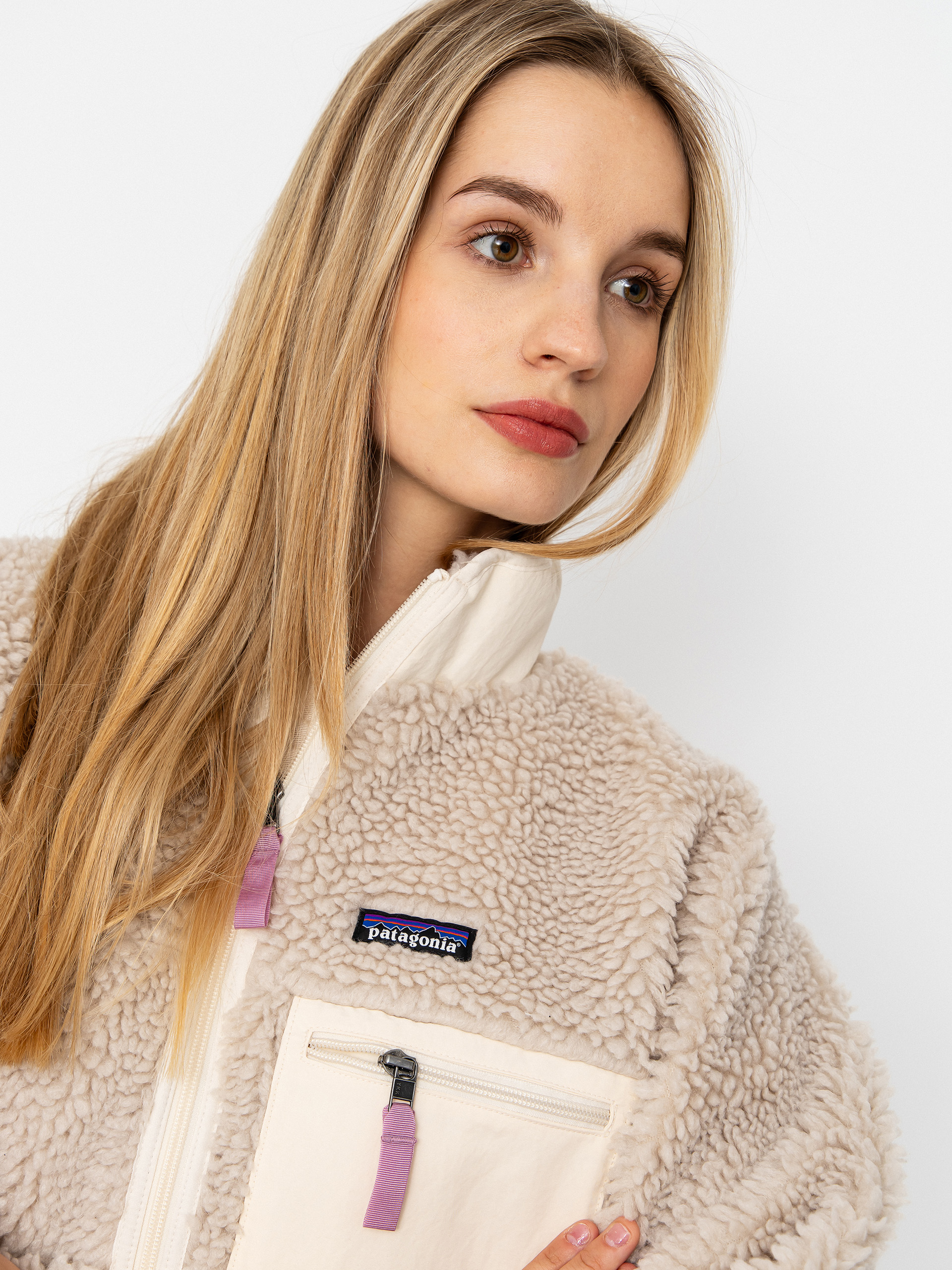 Kurtka Patagonia Classic Retro X Wmn (natural w/light violet)