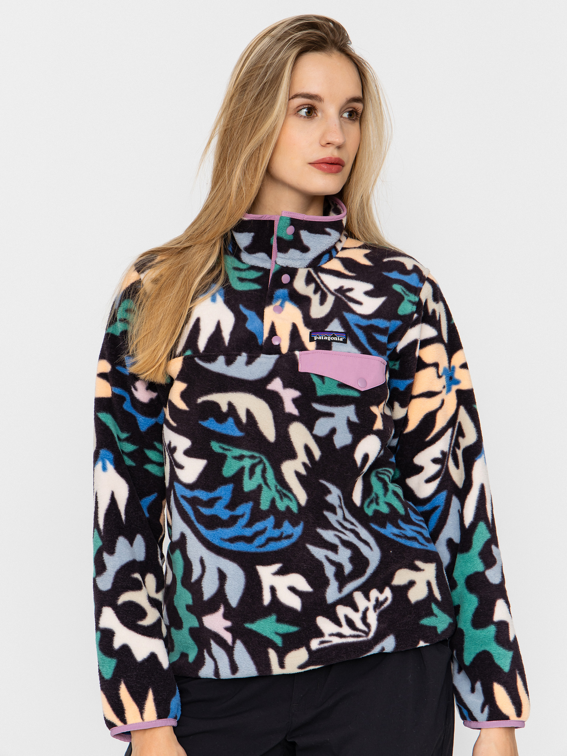 Polar Patagonia Lightweight Synchilla Snap T Wmn (kaleido/black)