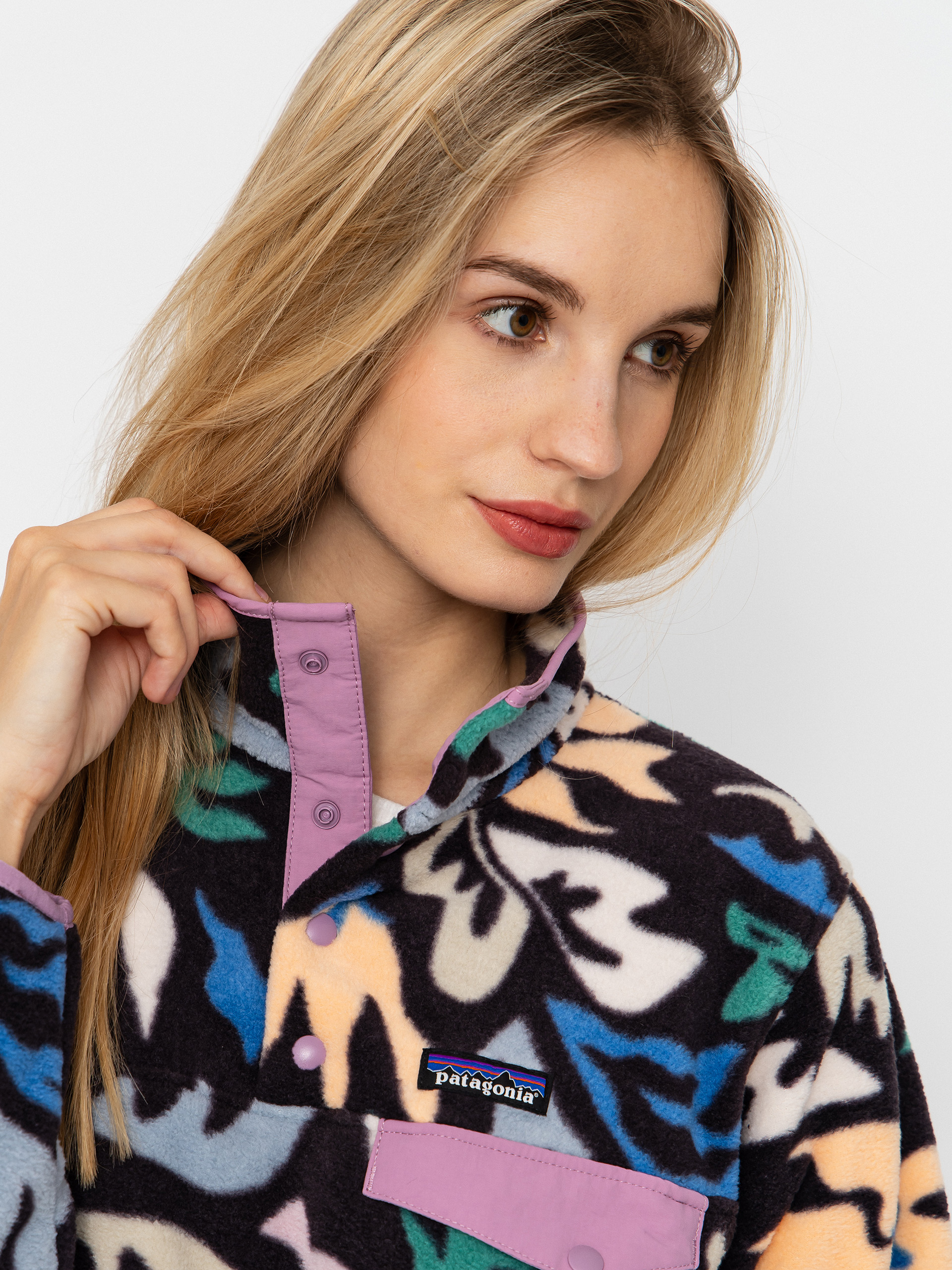 Damski Polar Patagonia Lightweight Synchilla Snap T (kaleido/black)