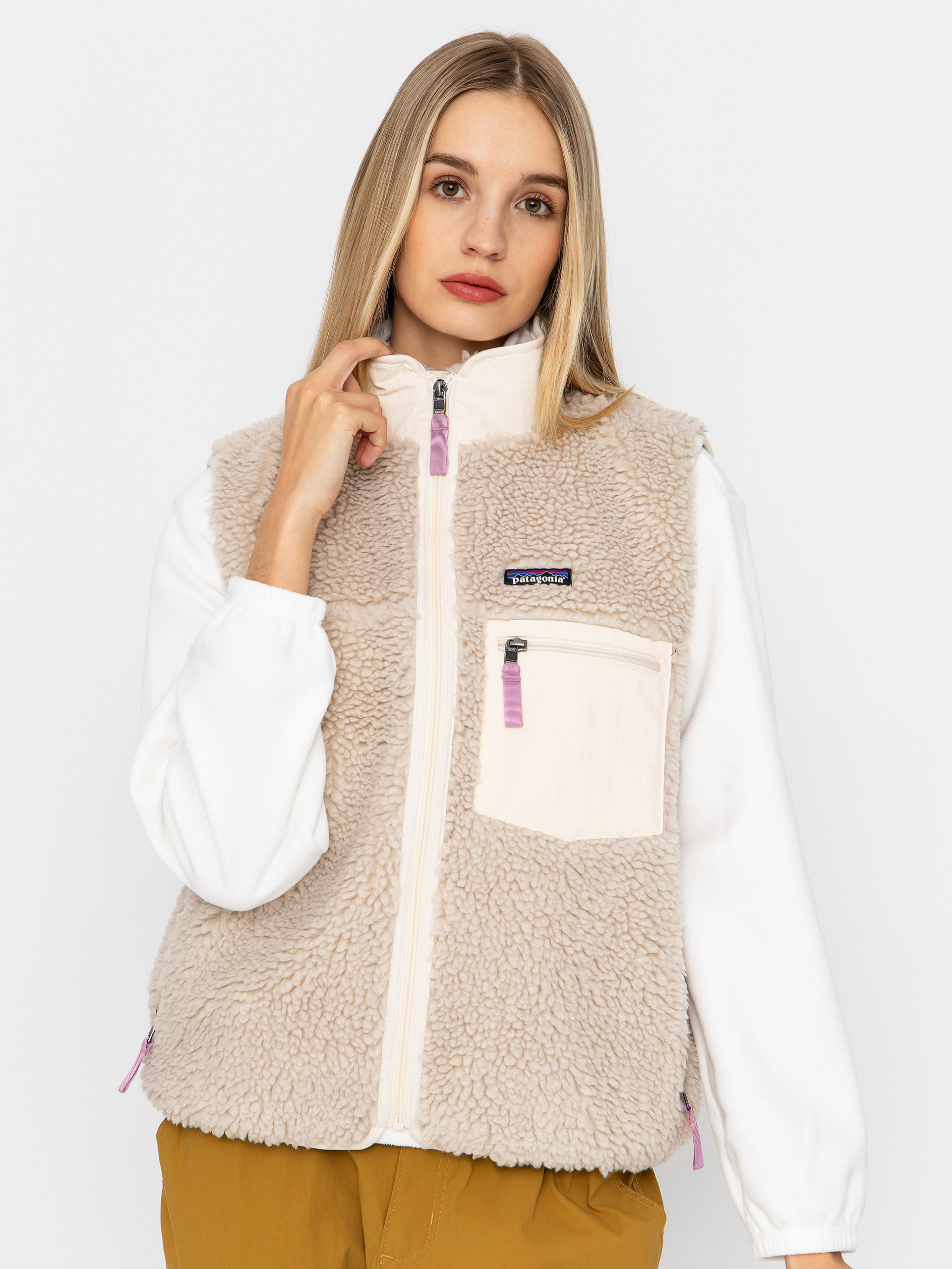 Kamizelka Patagonia Classic Retro X Wmn (natural w/light violet)