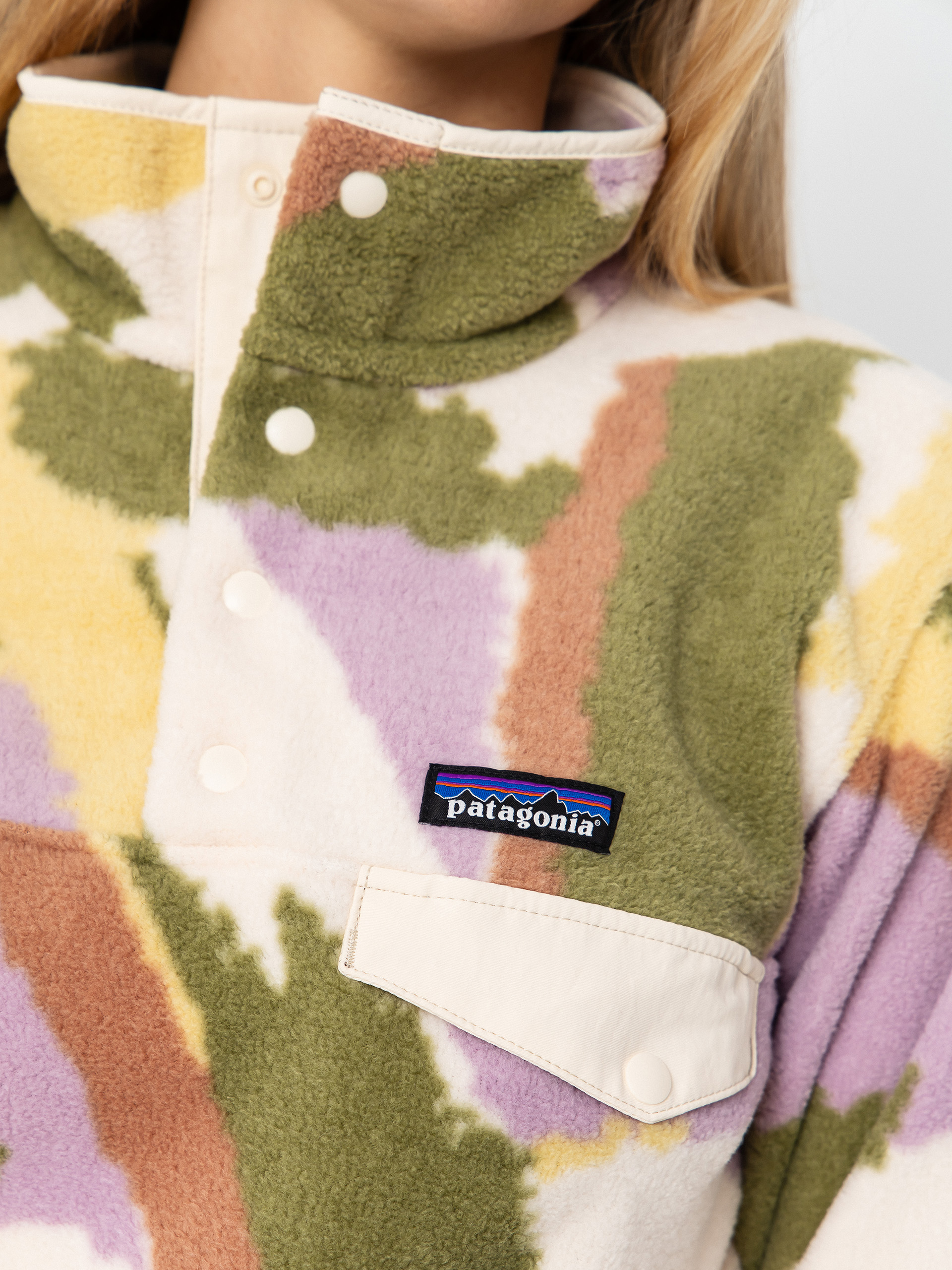 Damski Polar Patagonia Lightweight Synchilla Snap T (sunshine/natural)