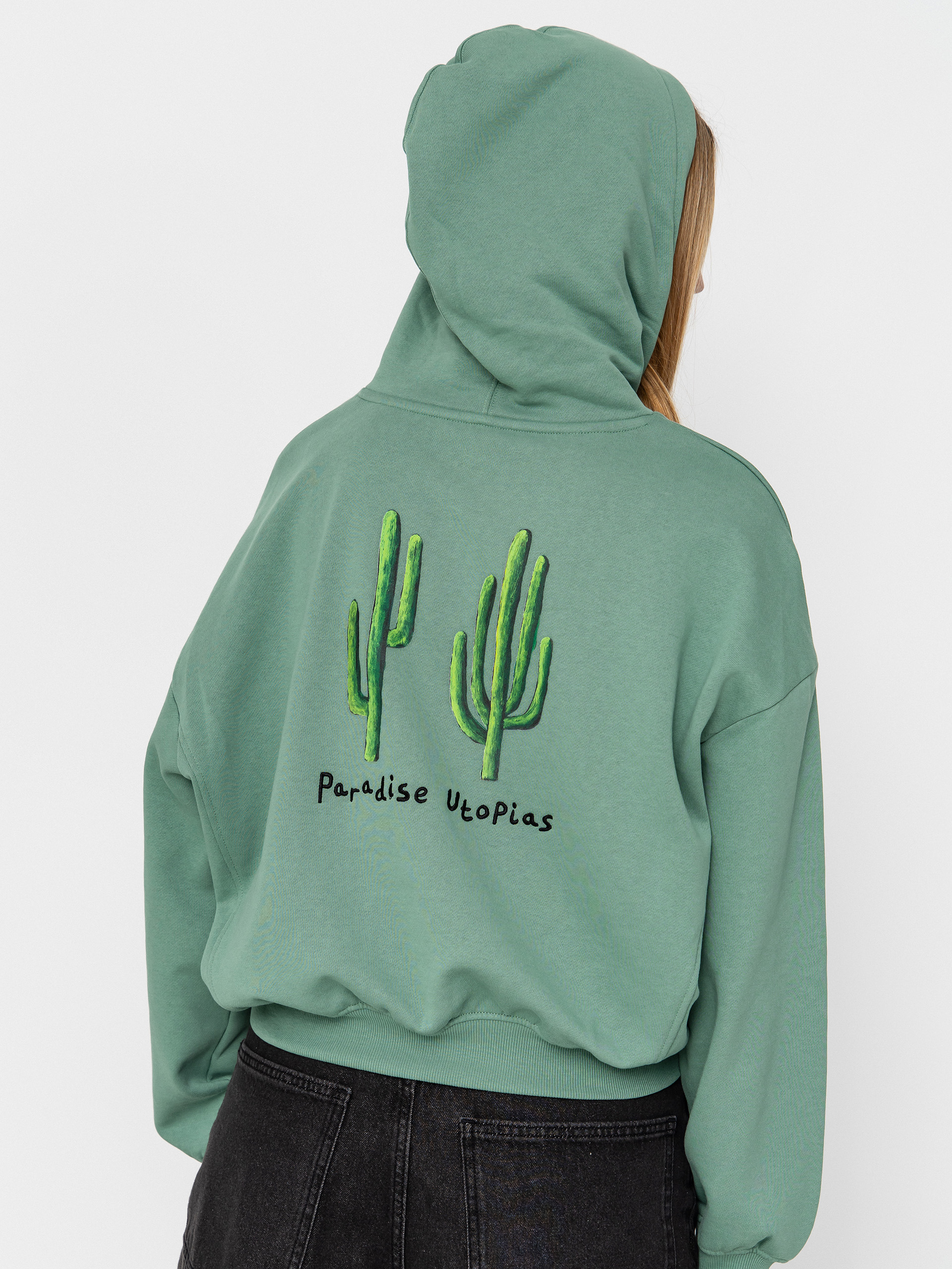 Bluza z kapturem Volcom Fa Mickey Mason HD Wmn (evergreen)