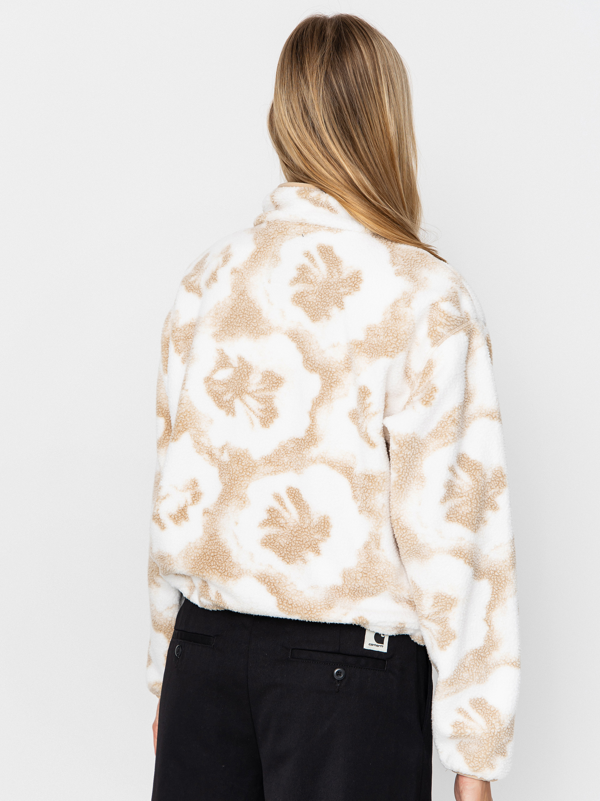 Damski Polar Columbia Helvetia II Printed Cropped Half Snap (sea salt/sprayflower)