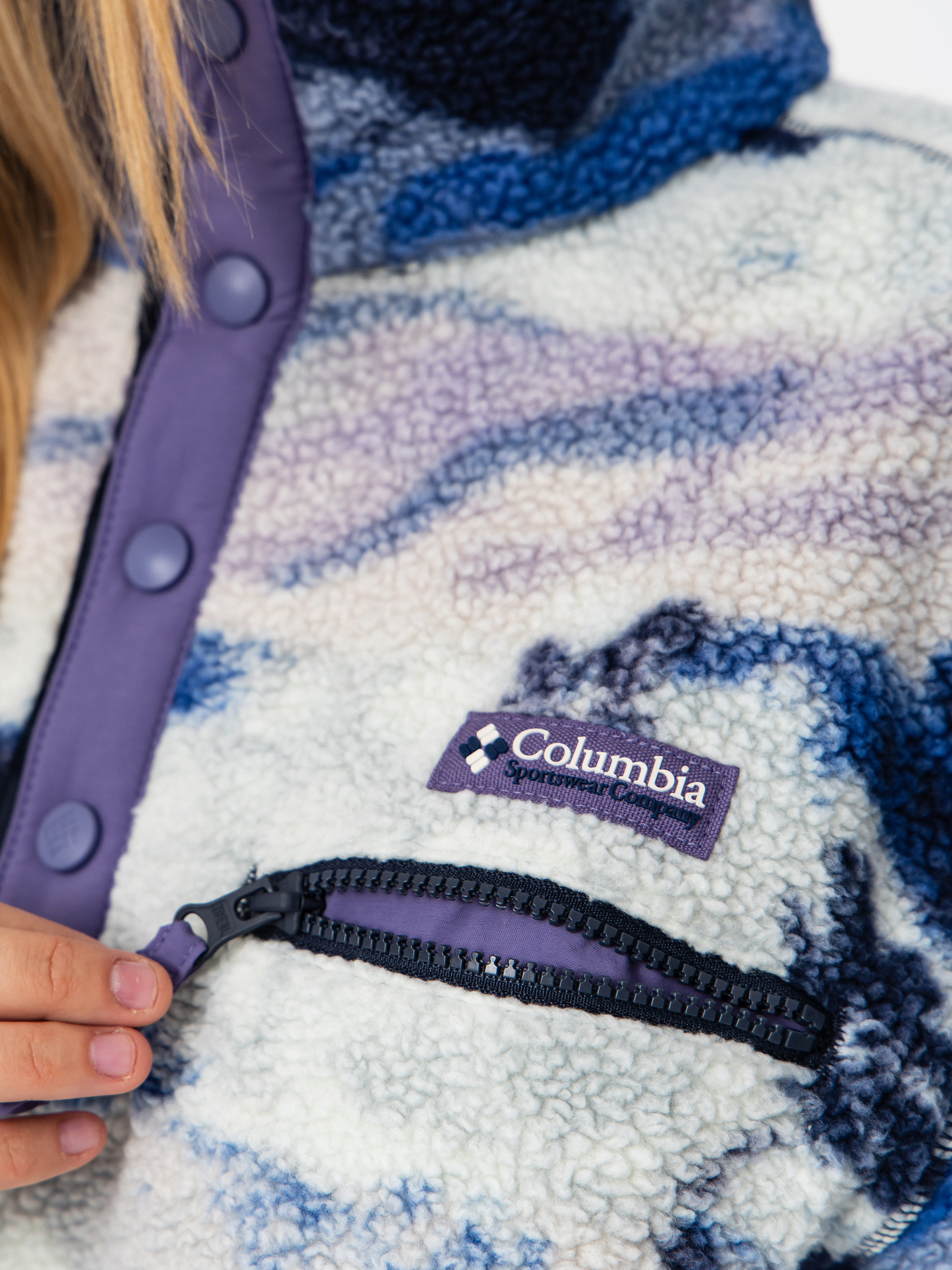 Damski Polar Columbia Helvetia II Printed Cropped Half Snap (nocturnal/dreaming)