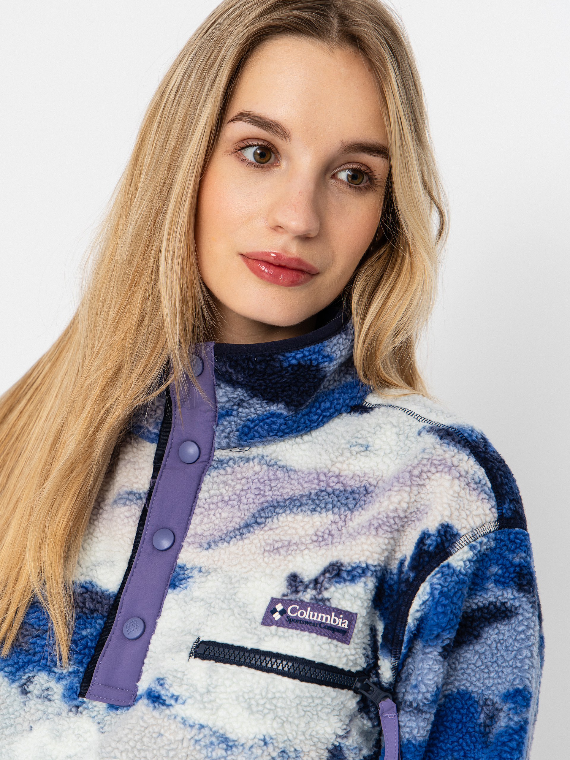 Damski Polar Columbia Helvetia II Printed Cropped Half Snap (nocturnal/dreaming)