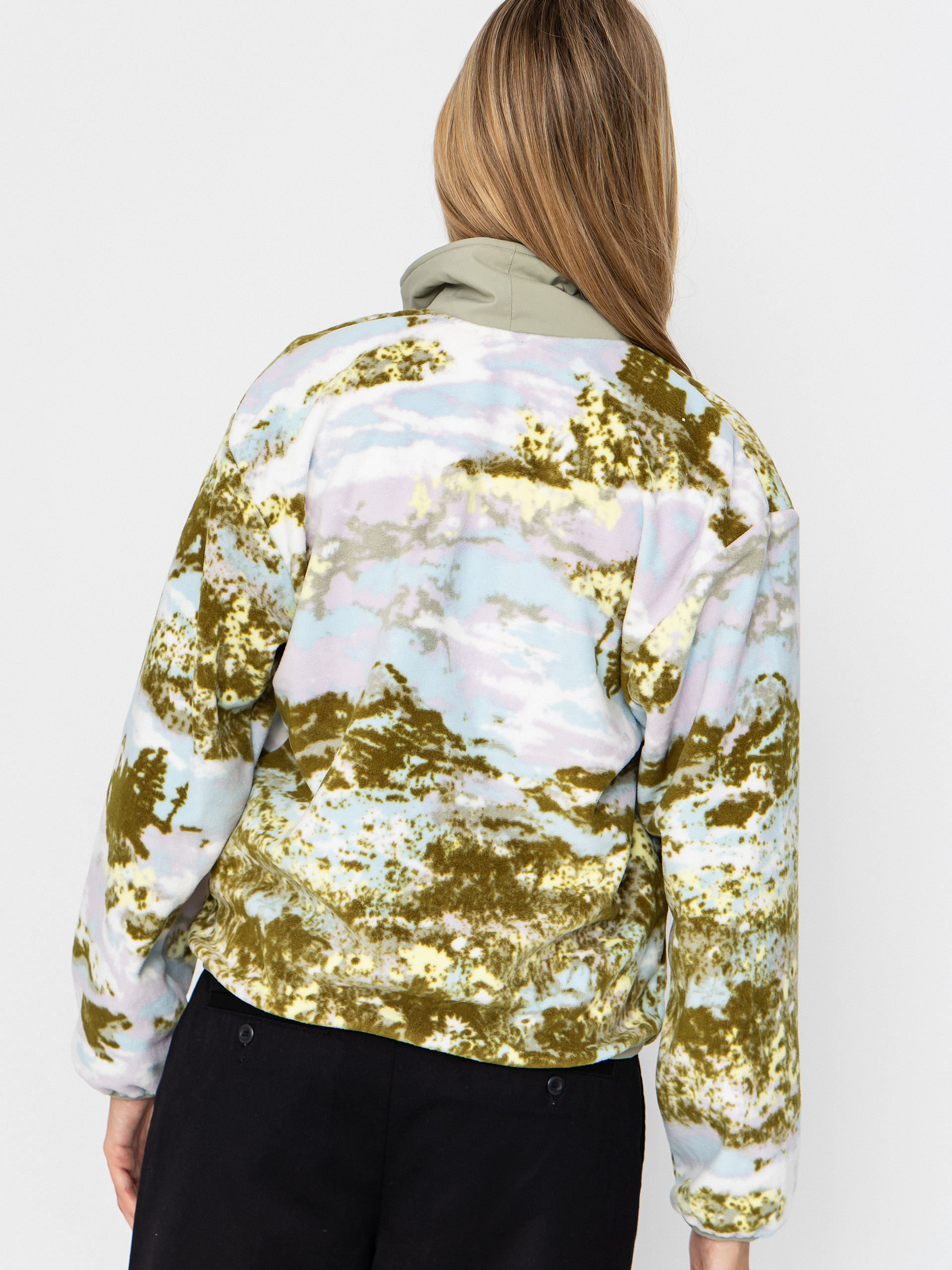Damski Polar Columbia Sequoia Grove Printed Half Zip (citron haze/fieldaze)