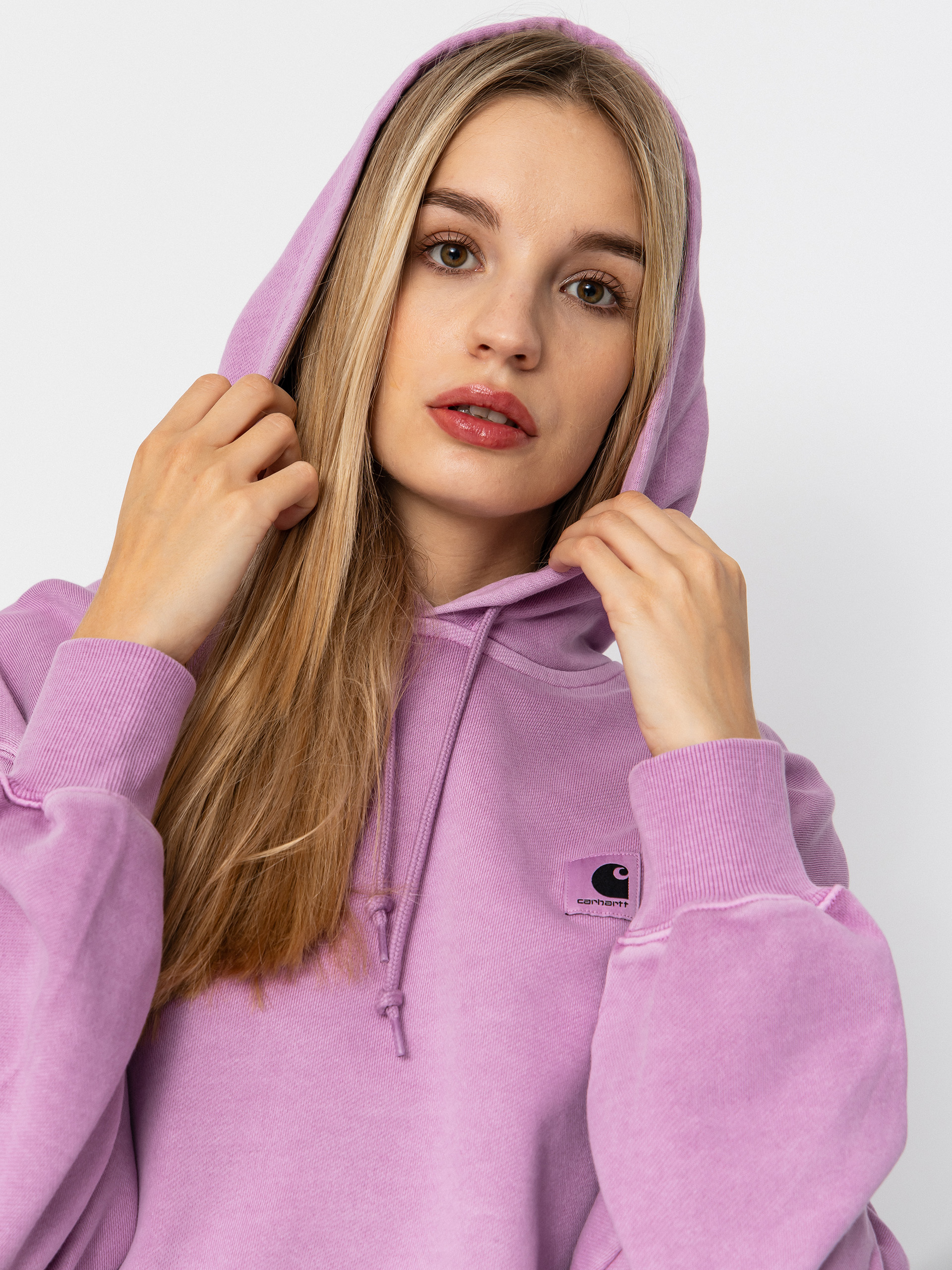 Bluza z kapturem Carhartt WIP Nelson HD Wmn (gentle purple)