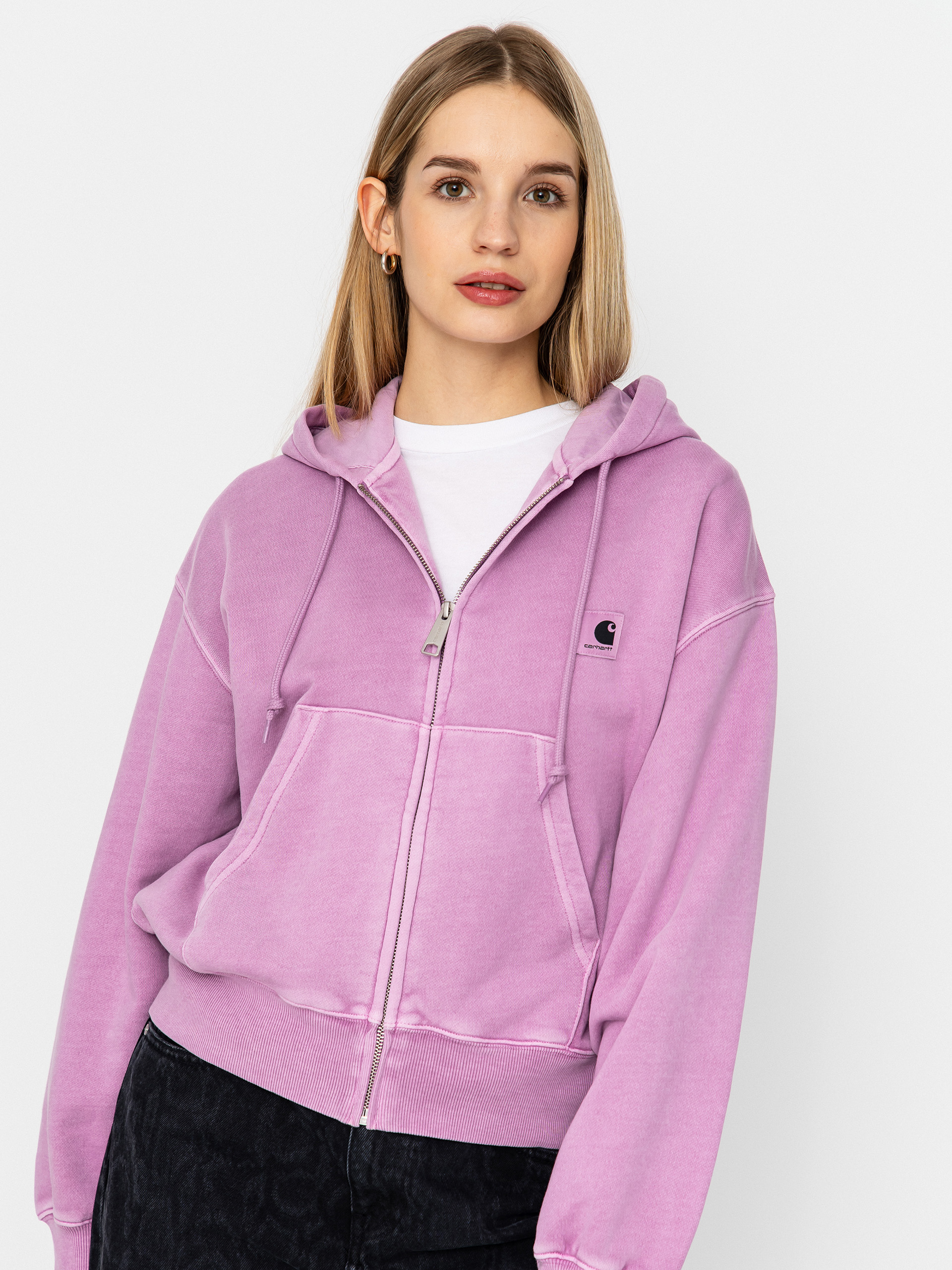 Bluza z kapturem Carhartt WIP Nelson ZHD Wmn (gentle purple)