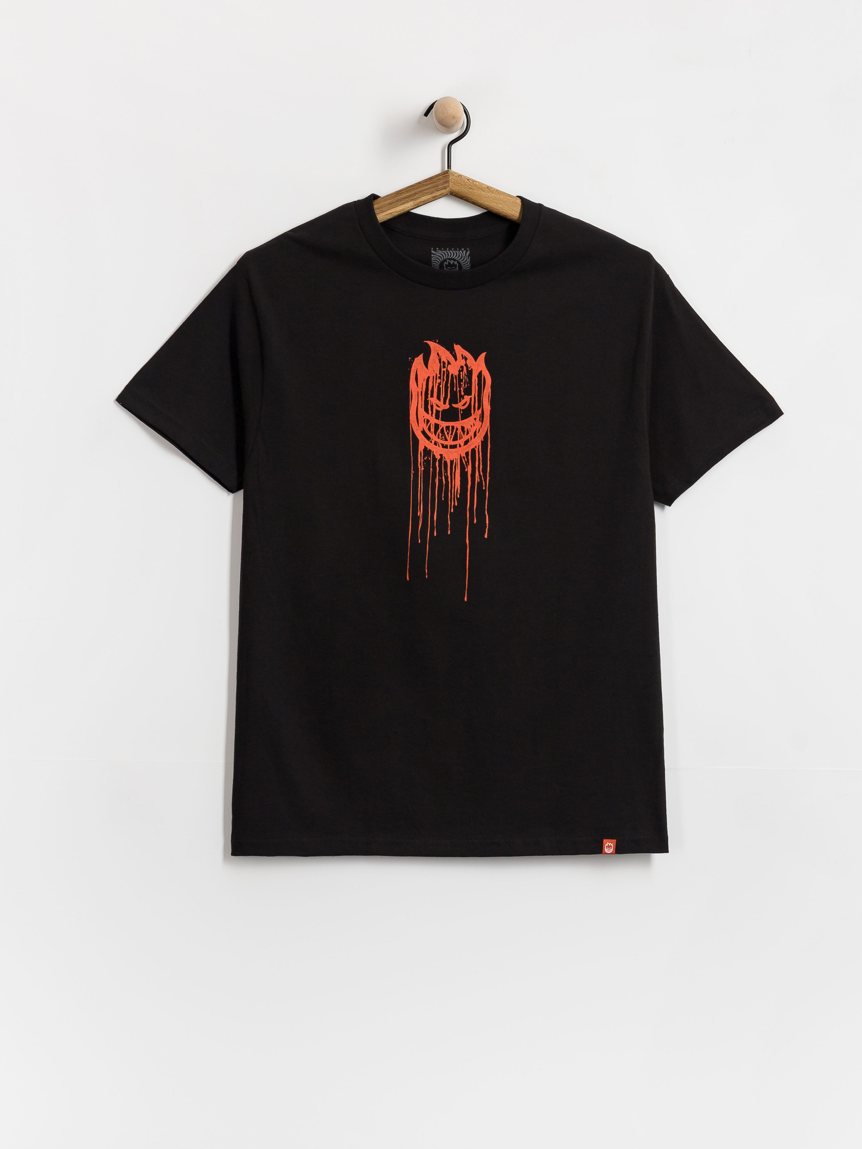 T-shirt Spitfire Bighead Dripper (black w/red print)