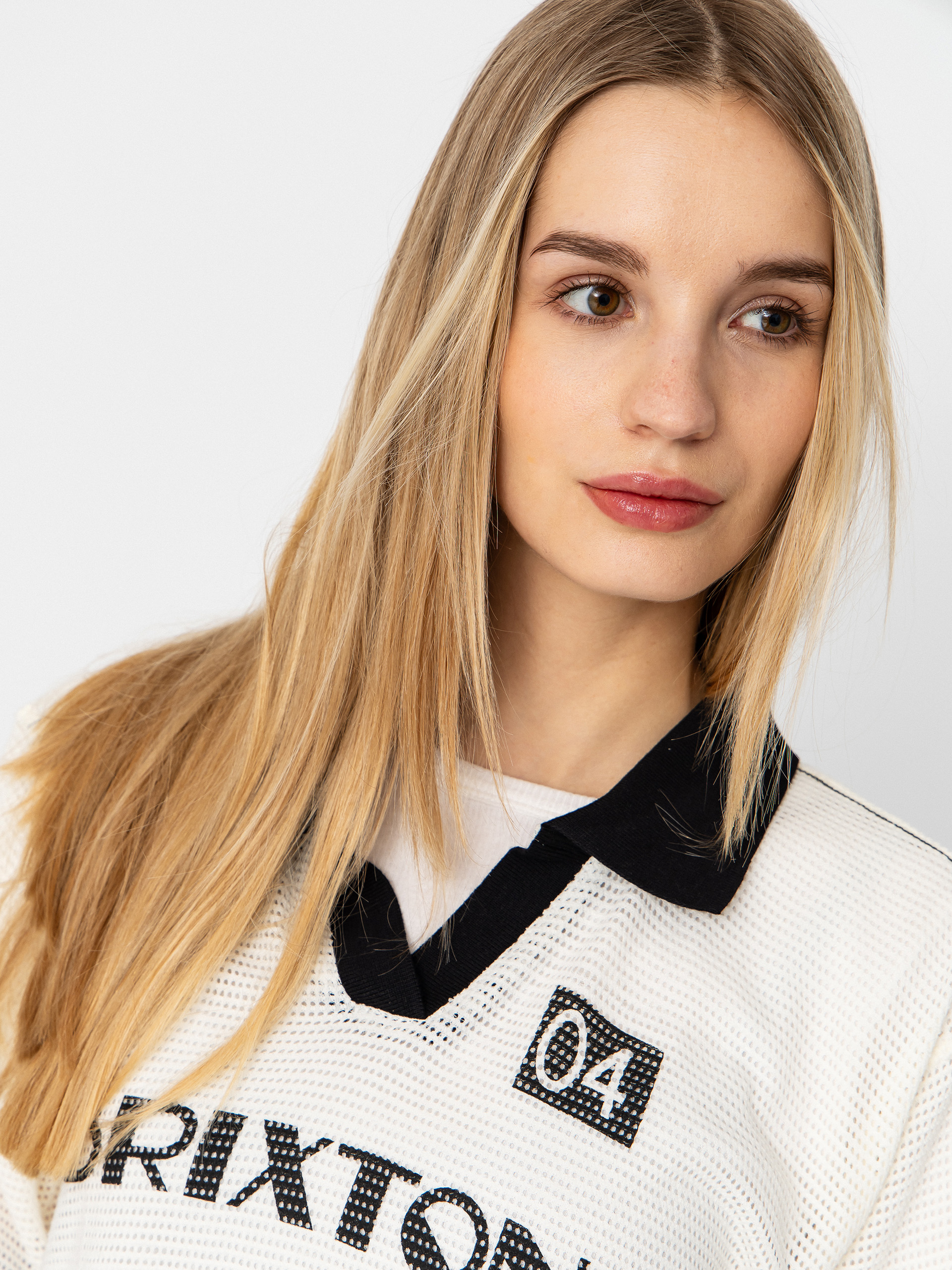 T-shirt Brixton Varsity Wmn (off white/black)