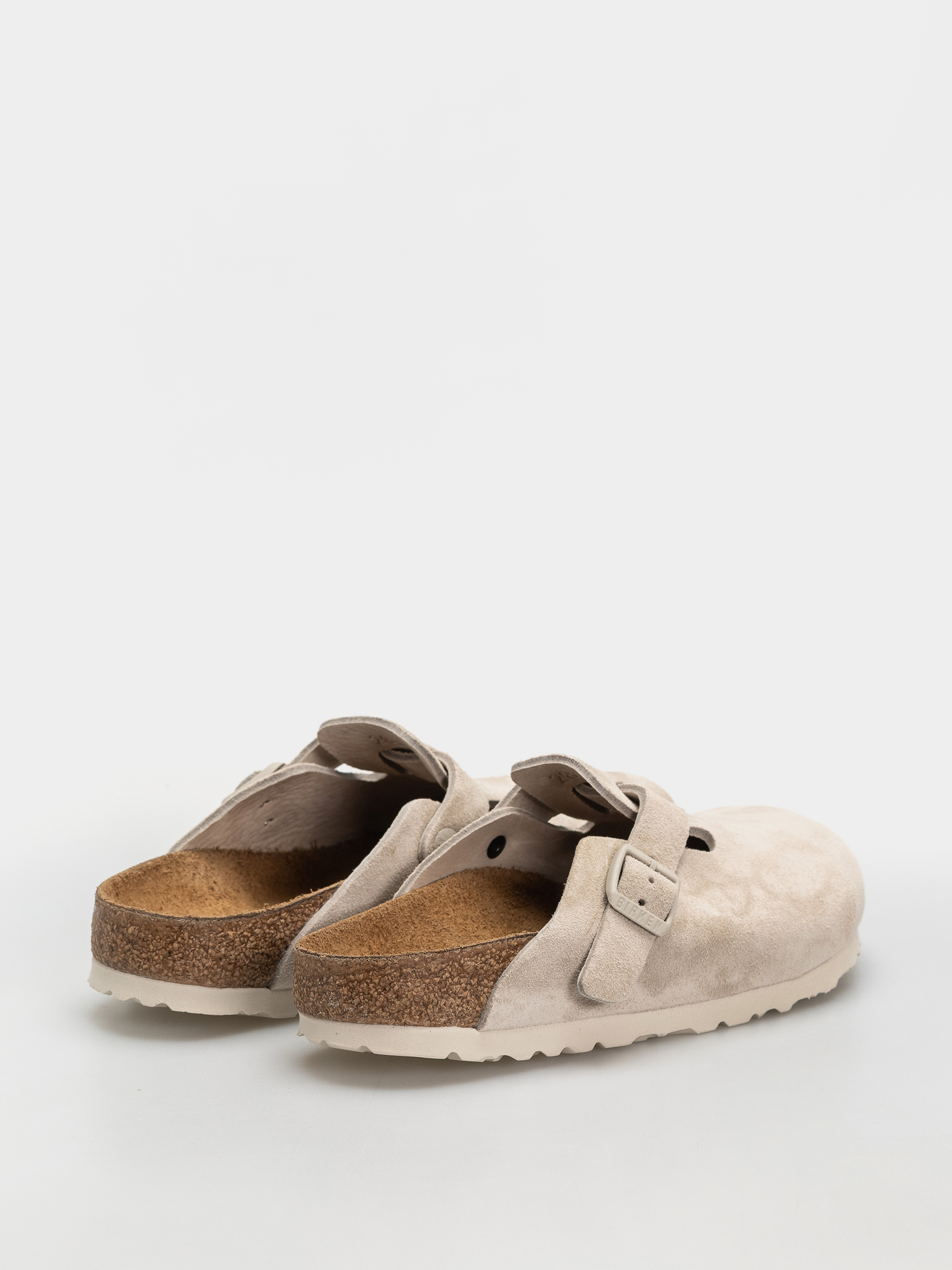 Klapki Birkenstock Boston Suede Leather Narrow (oyster)