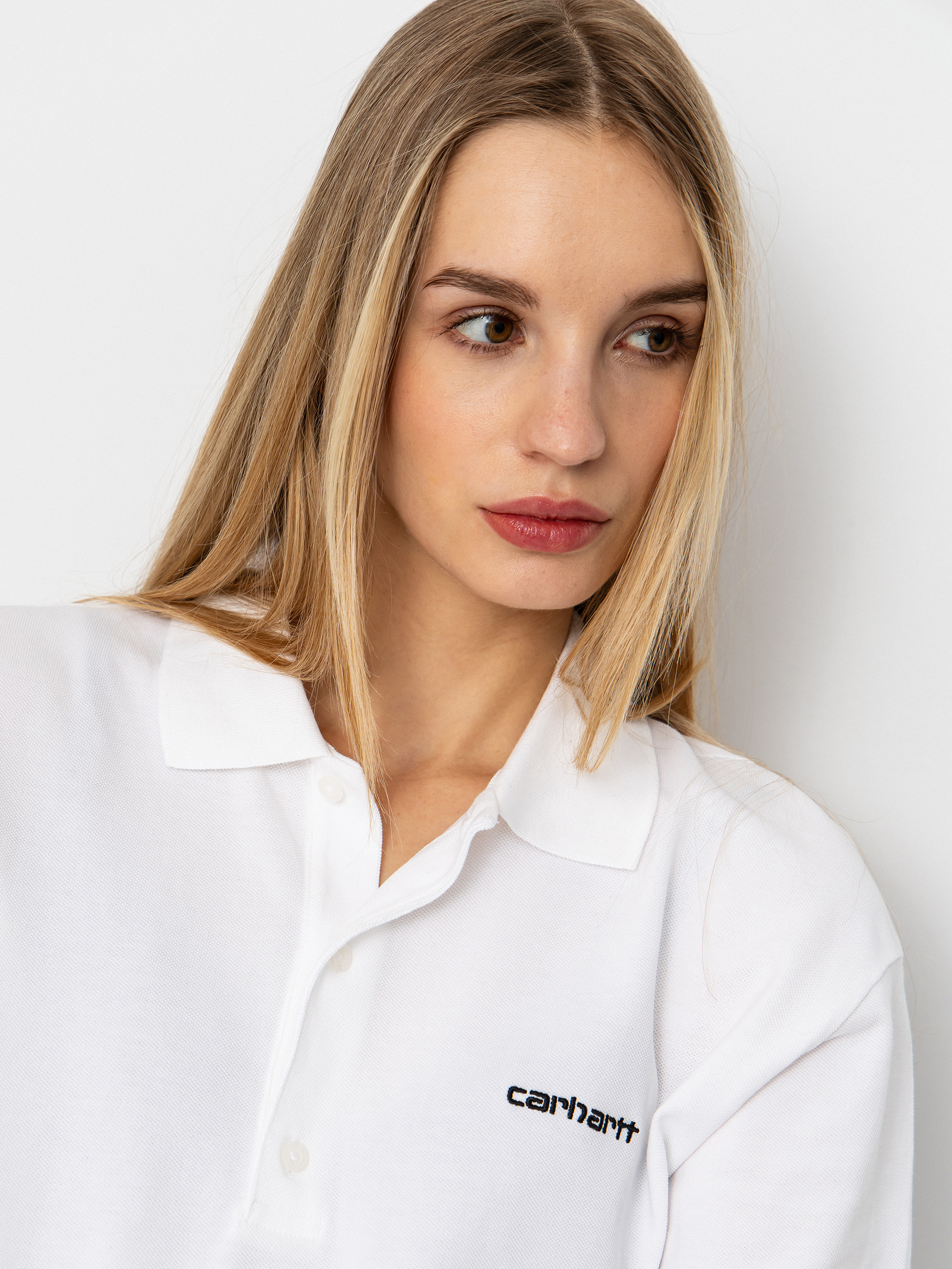 T-shirt Carhartt WIP Script Polo Wmn (white/black)