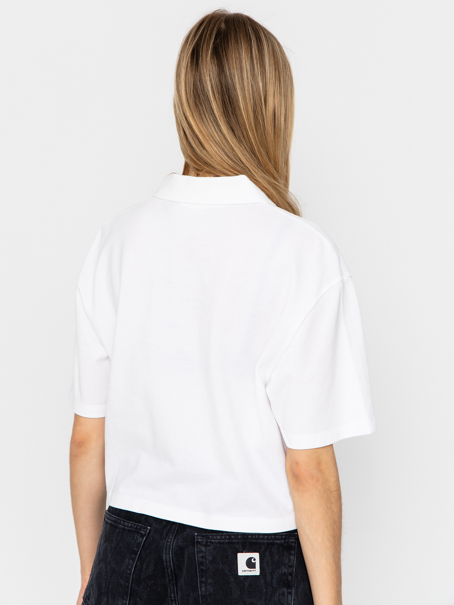 T-shirt Carhartt WIP Script Polo Wmn (white/black)