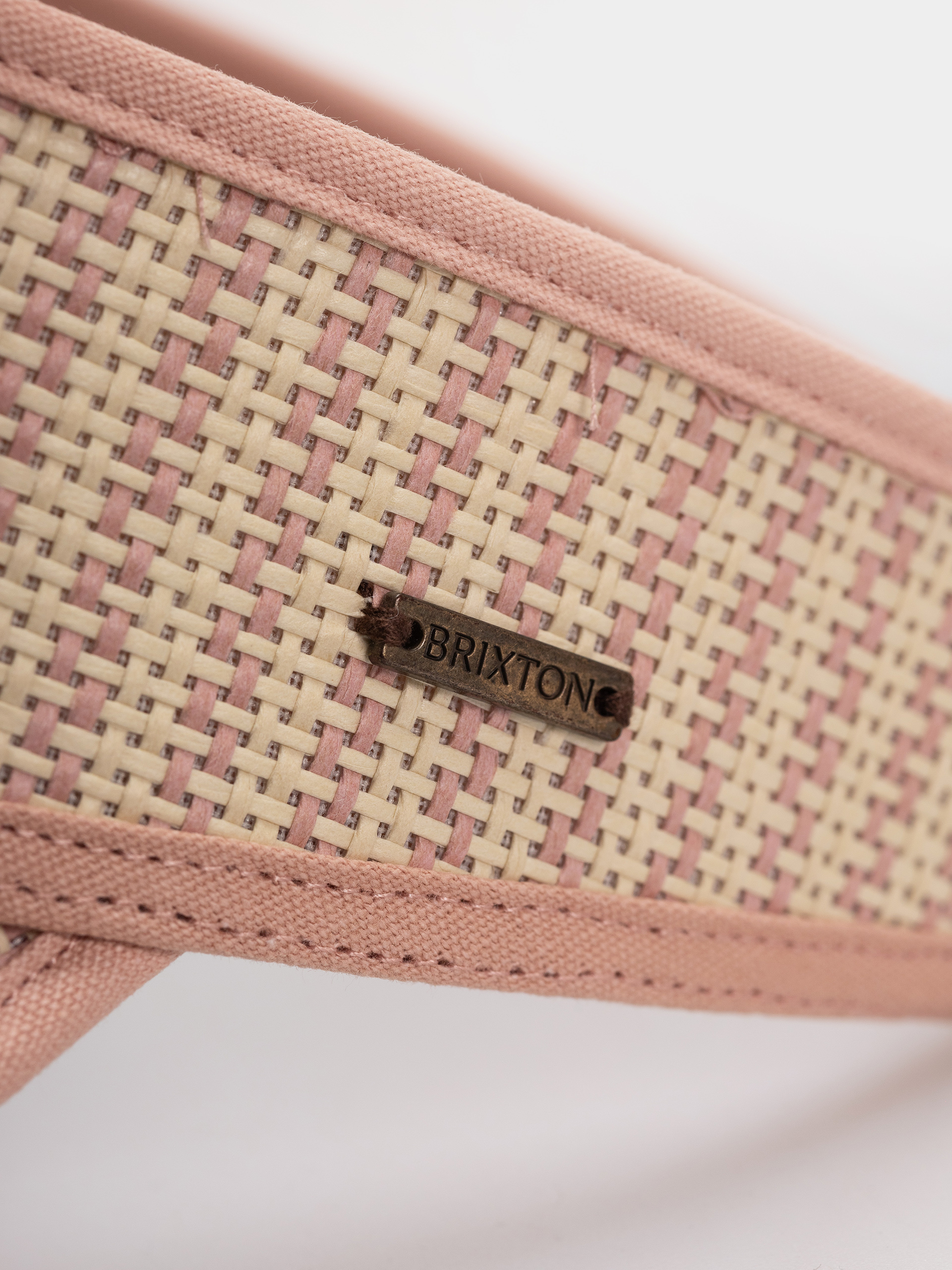 Czapka z daszkiem Brixton Newport Straw Visor Wmn (italian clay natural)