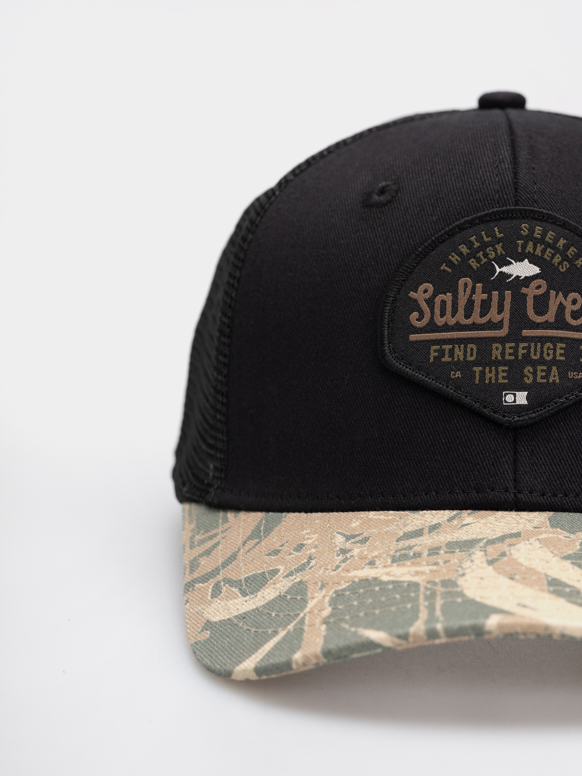 Czapka z daszkiem Salty Crew Border Trucker (black camo)