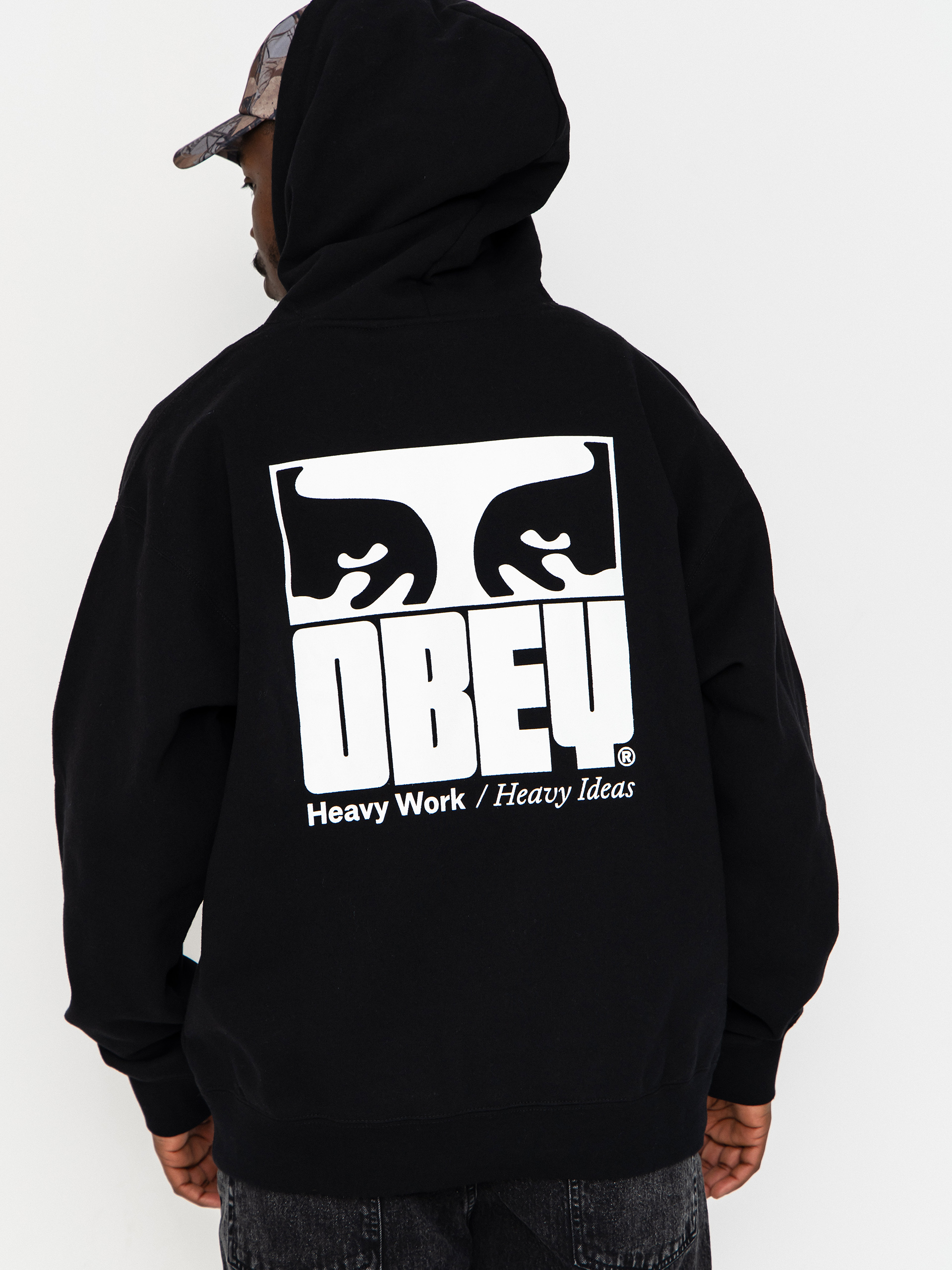 Bluza z kapturem OBEY Heavy Ideas HD (black)