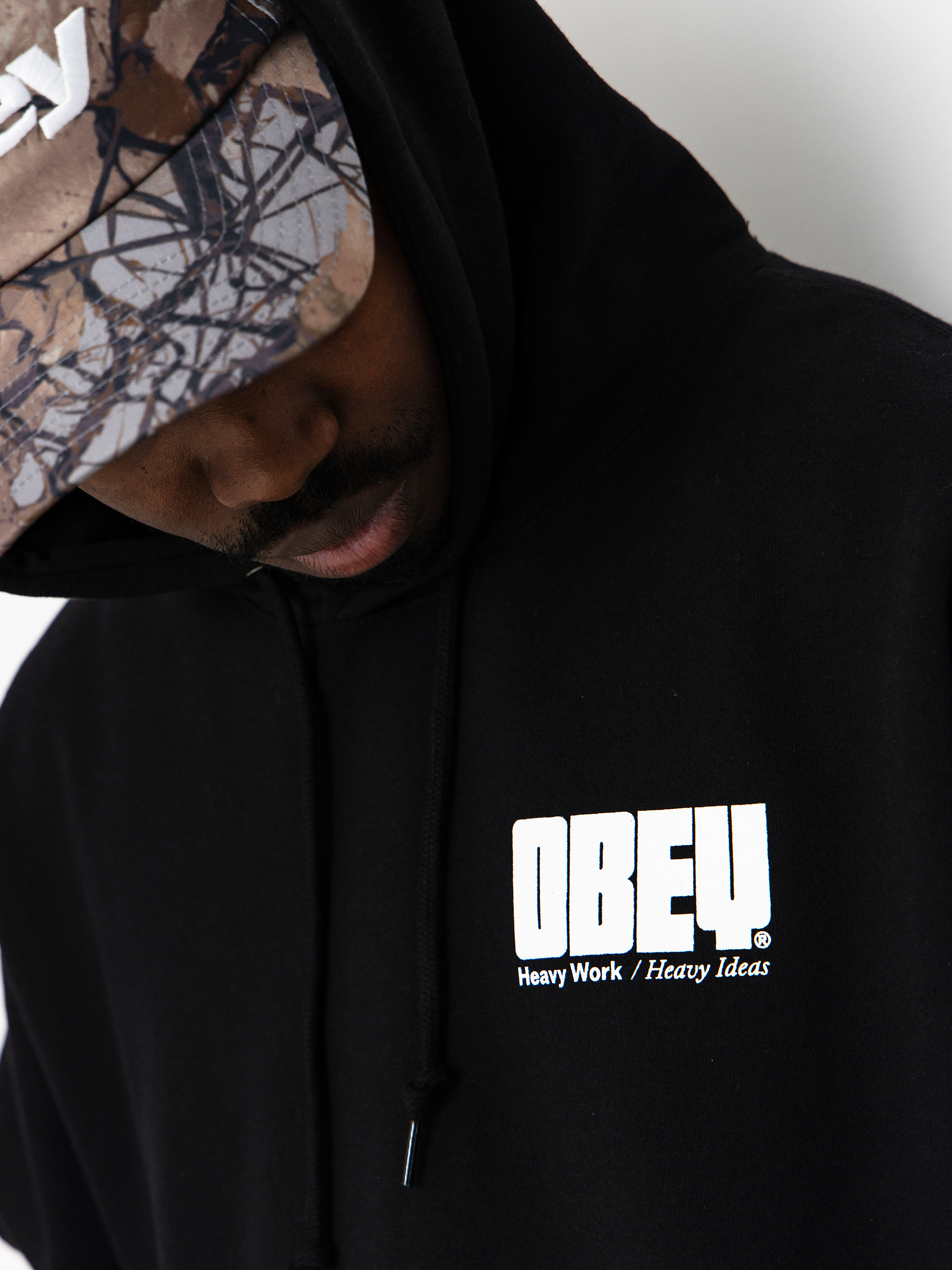 Bluza z kapturem OBEY Heavy Ideas HD (black)