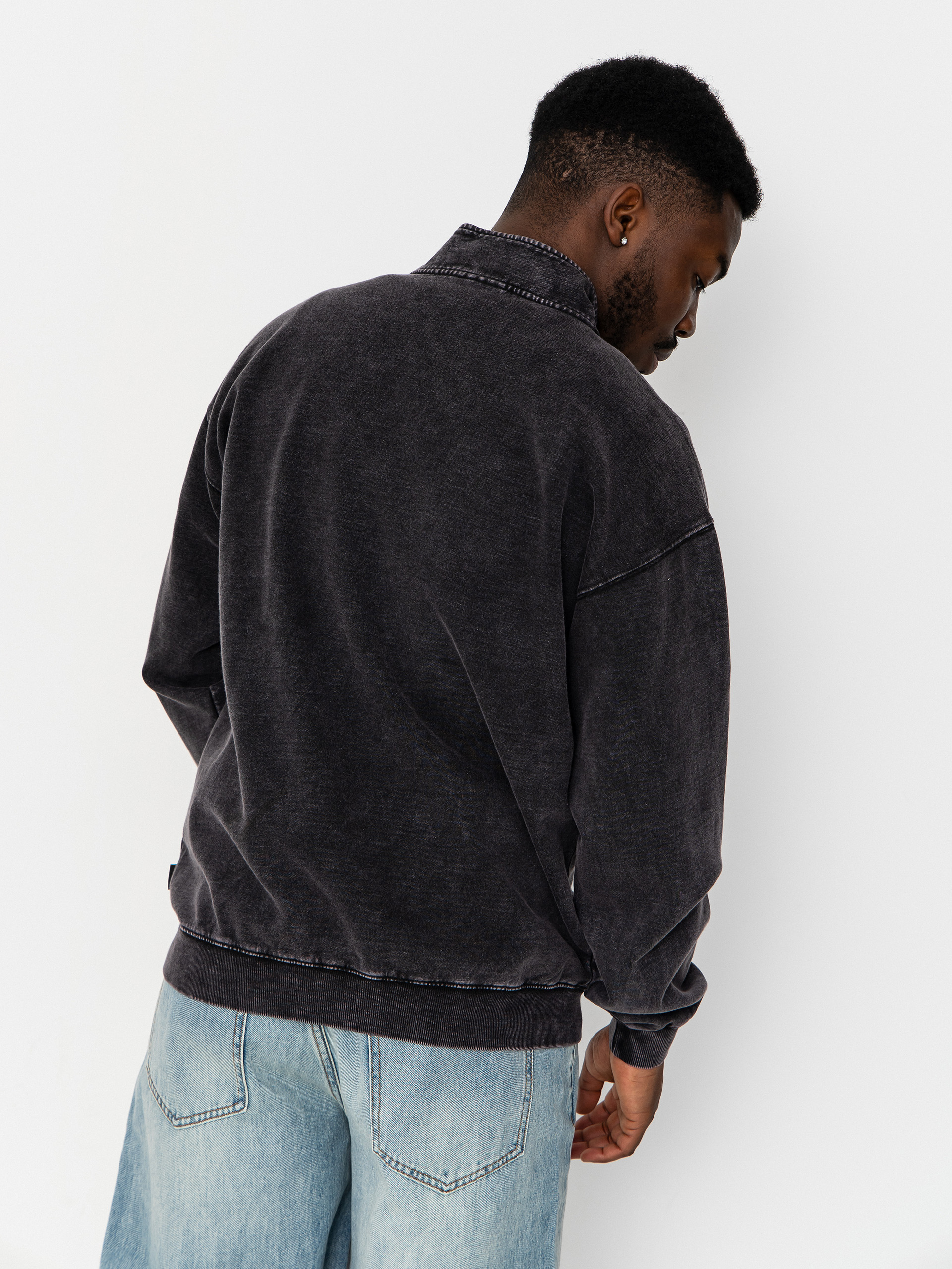 Bluza Volcom Single Stone Quarter ZIP (light acid black)