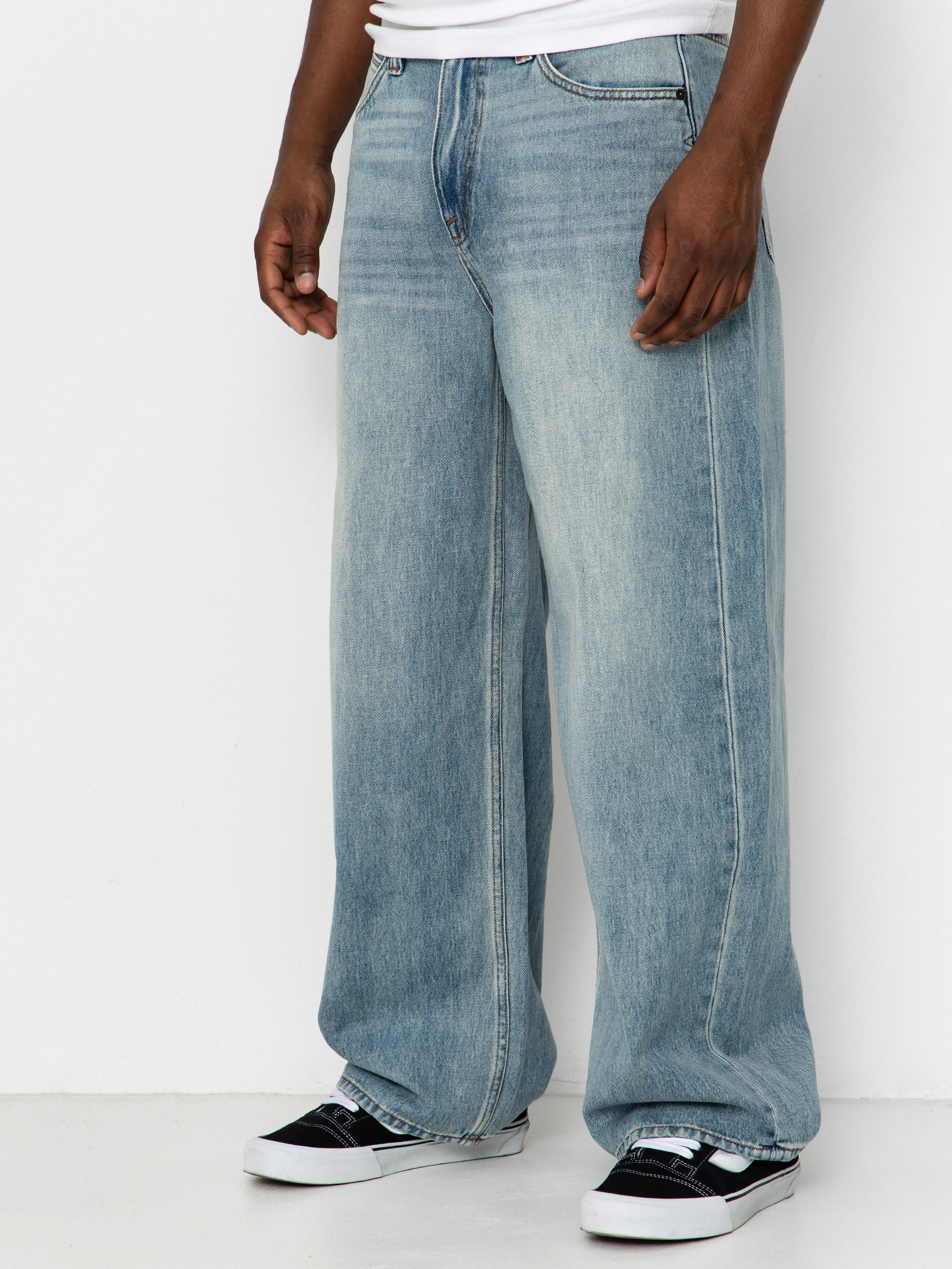 Spodnie Volcom Beeggys Wmn (dusty blue wash)