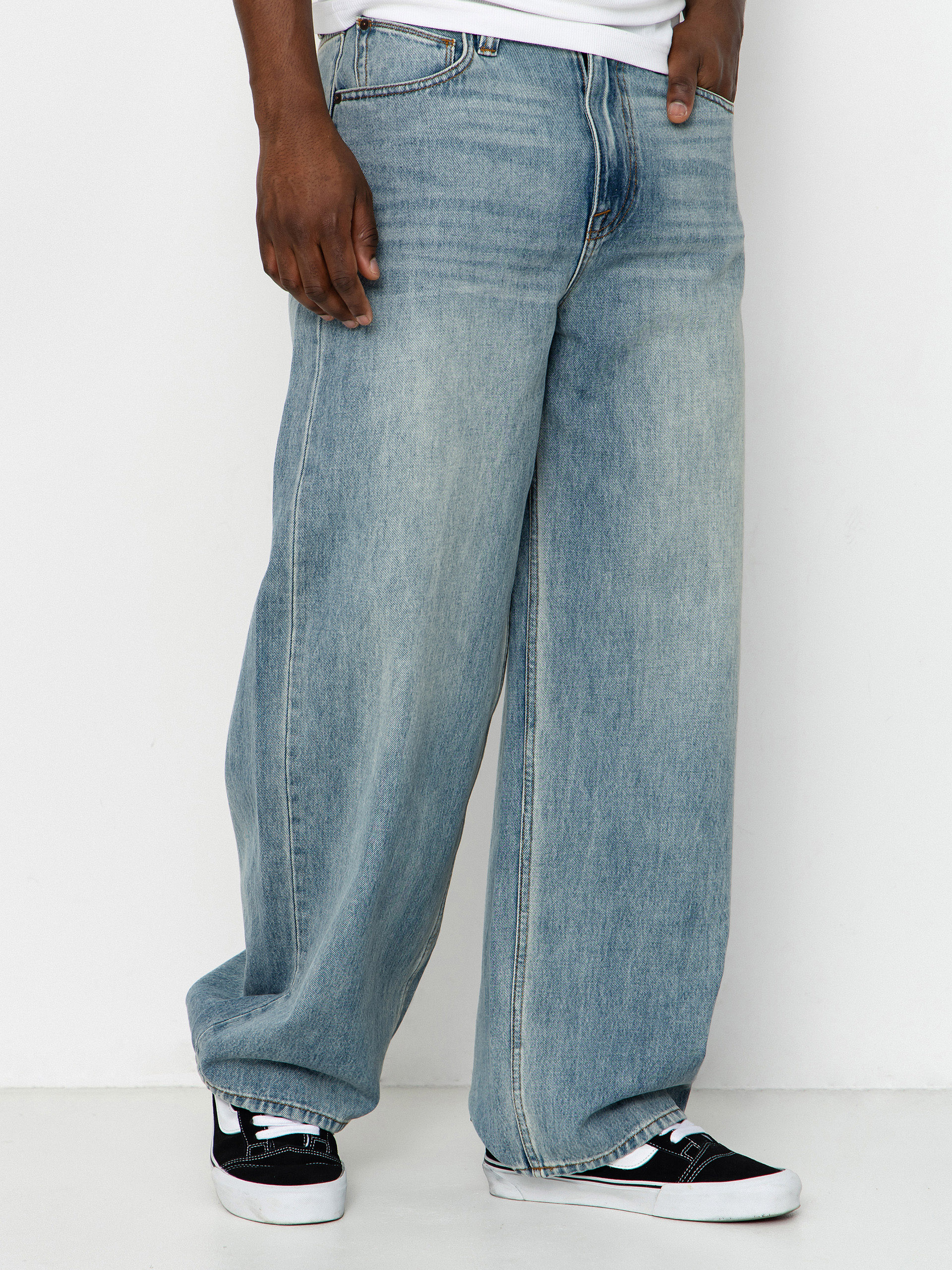 Spodnie Volcom Beeggys Wmn (dusty blue wash)