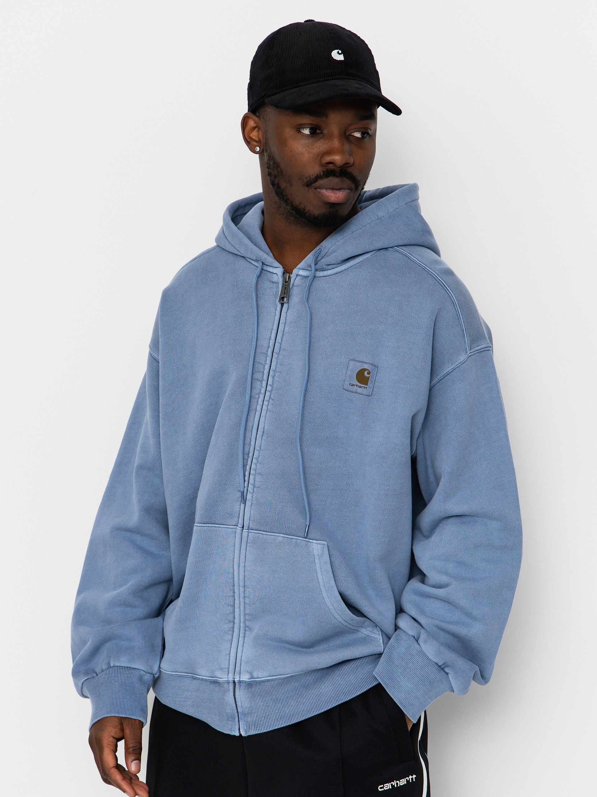 Bluza z kapturem Carhartt WIP Nelson ZHD (gentle blue)