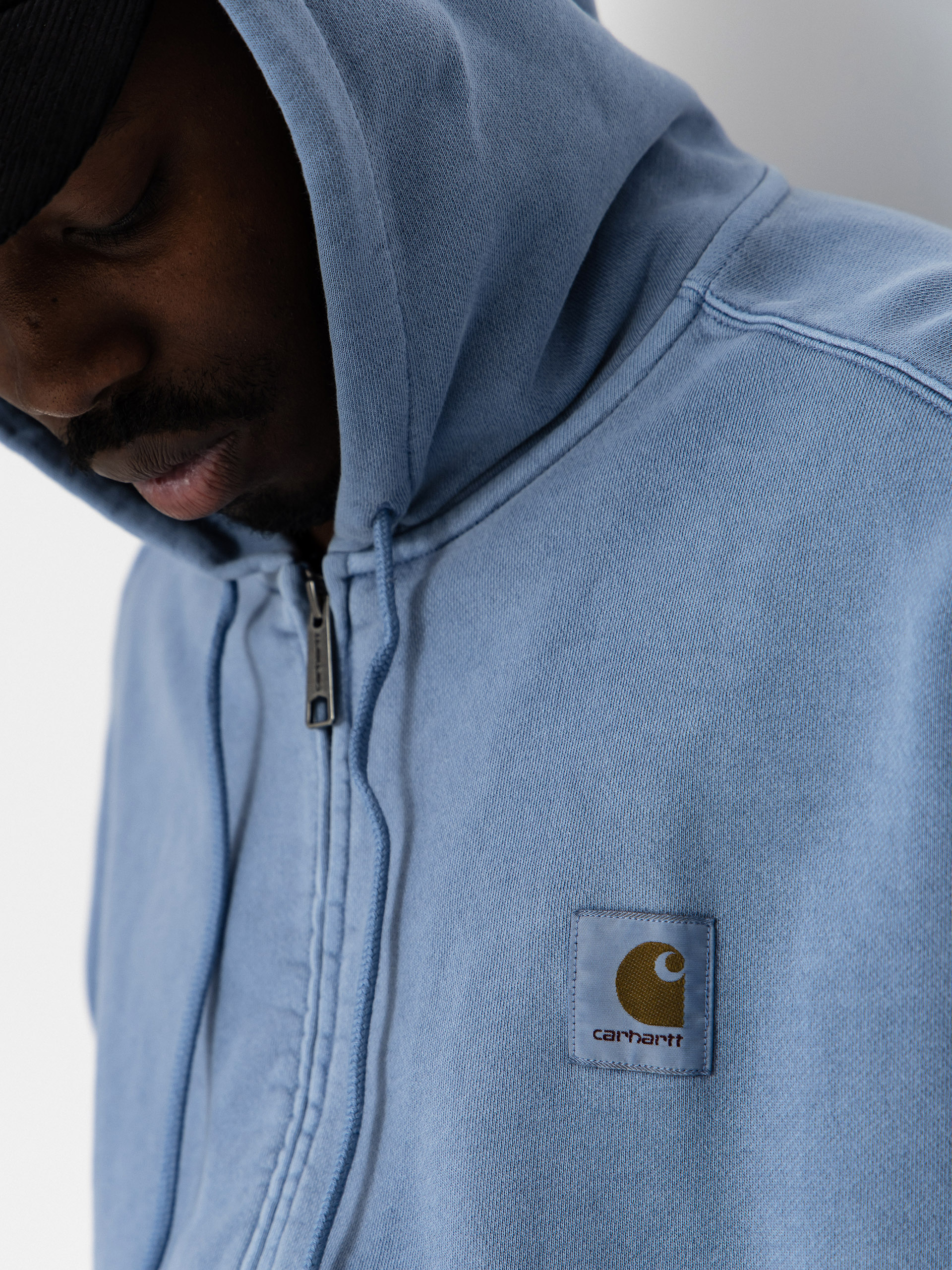 Bluza z kapturem Carhartt WIP Nelson ZHD (gentle blue)